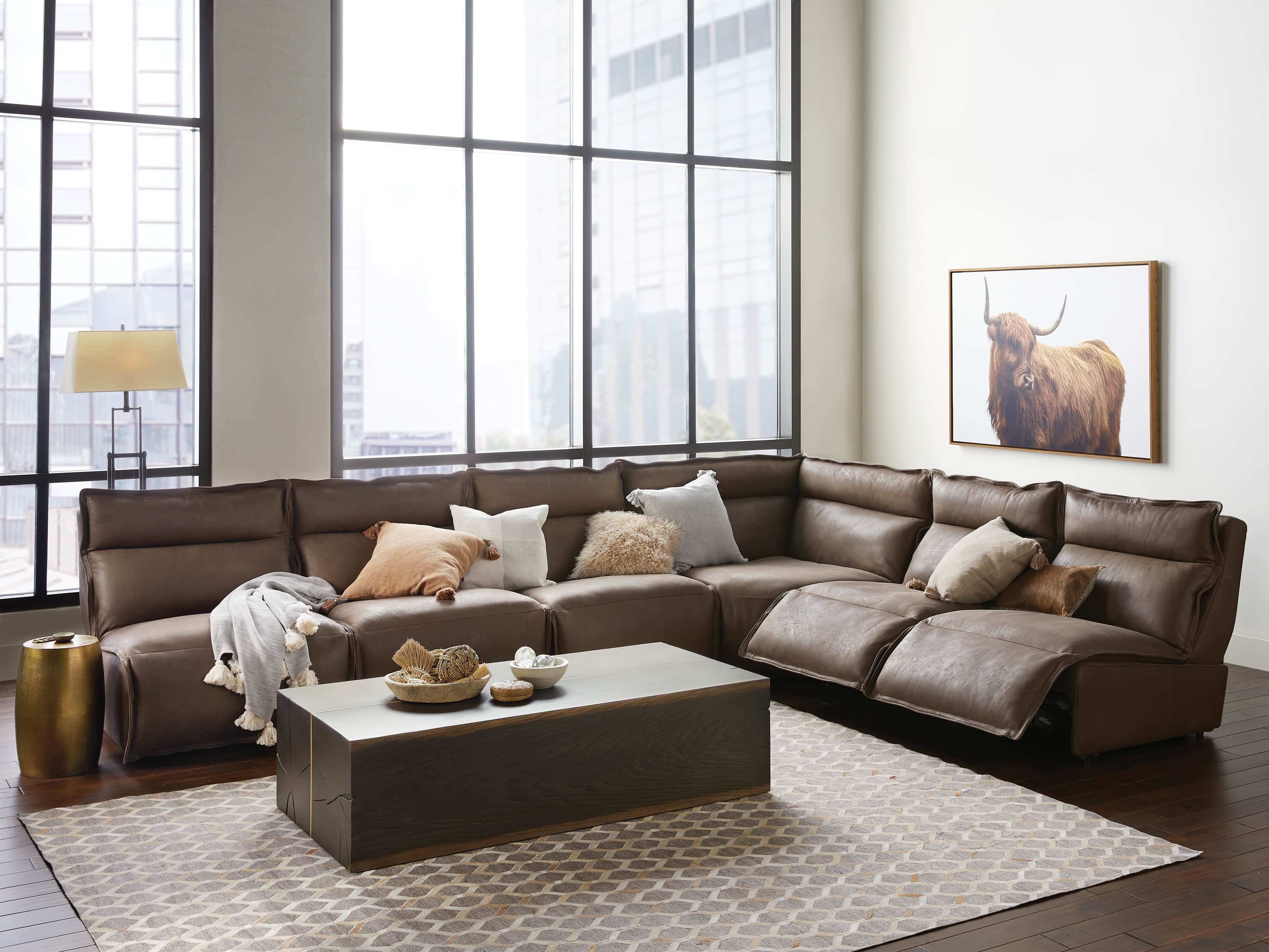 Sectional Sofas & Couches Leather Sectional Sofas Arhaus