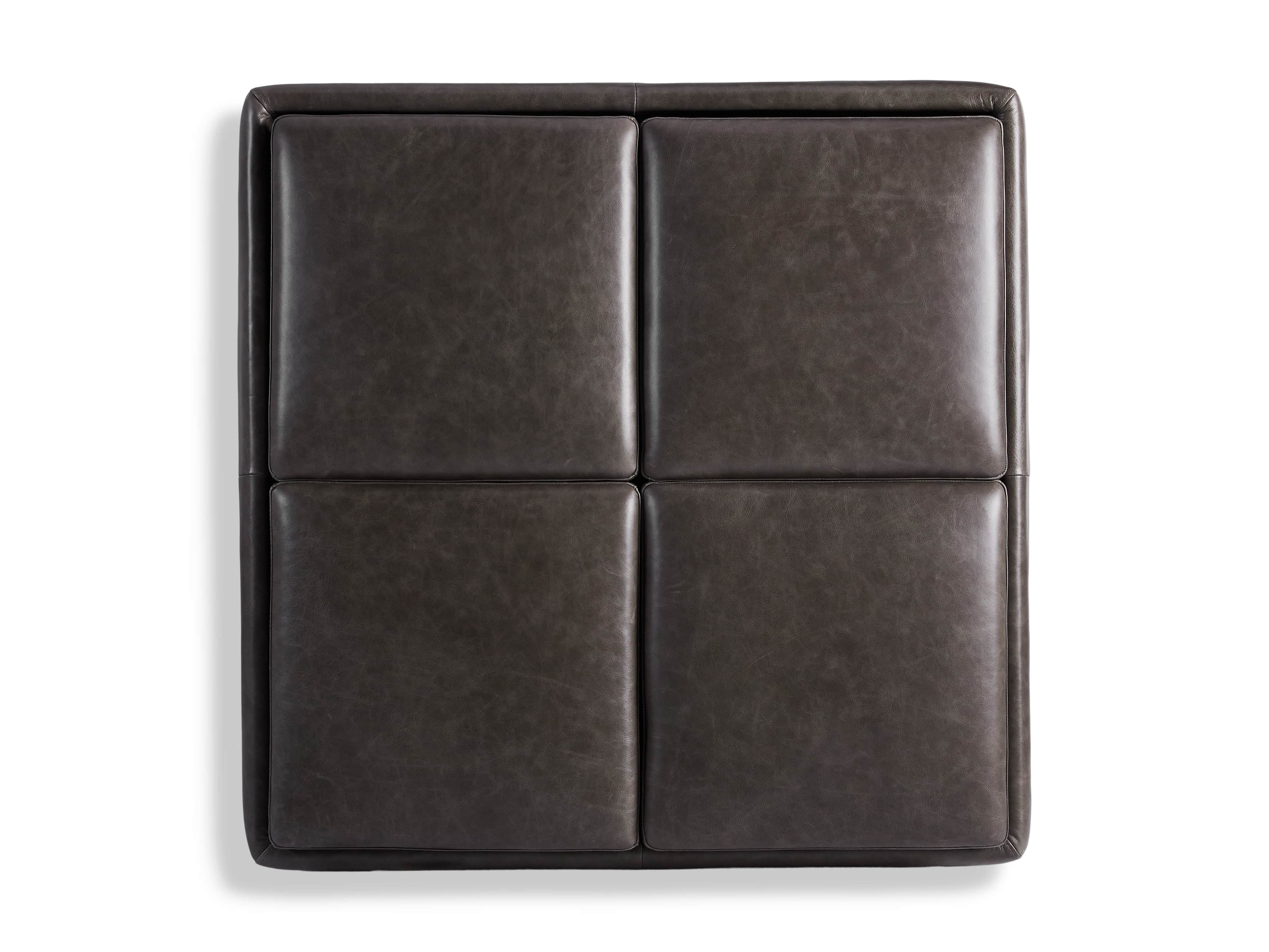 Upton Leather 37" Storage Ottoman
