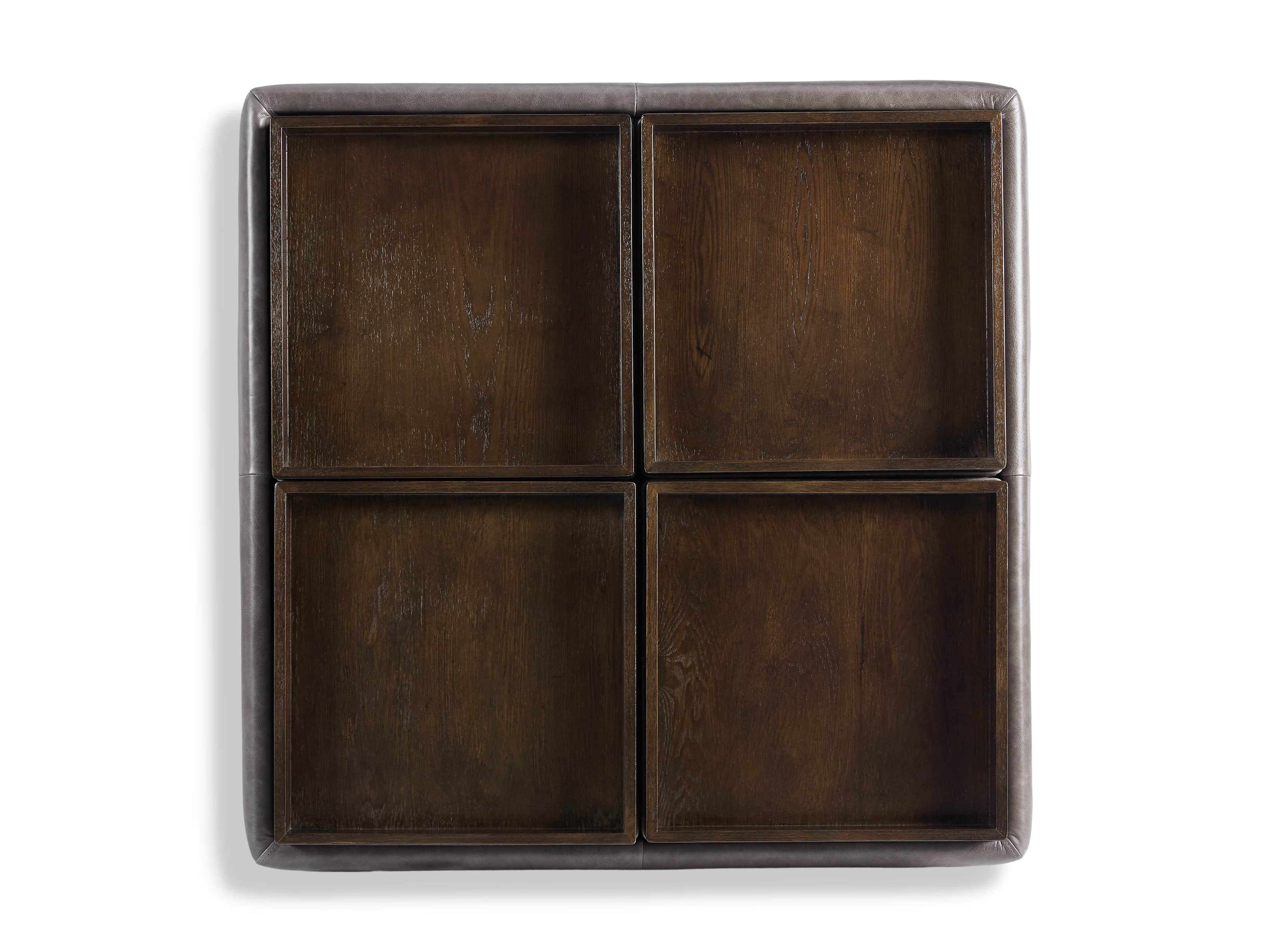 Upton Leather 37" Storage Ottoman