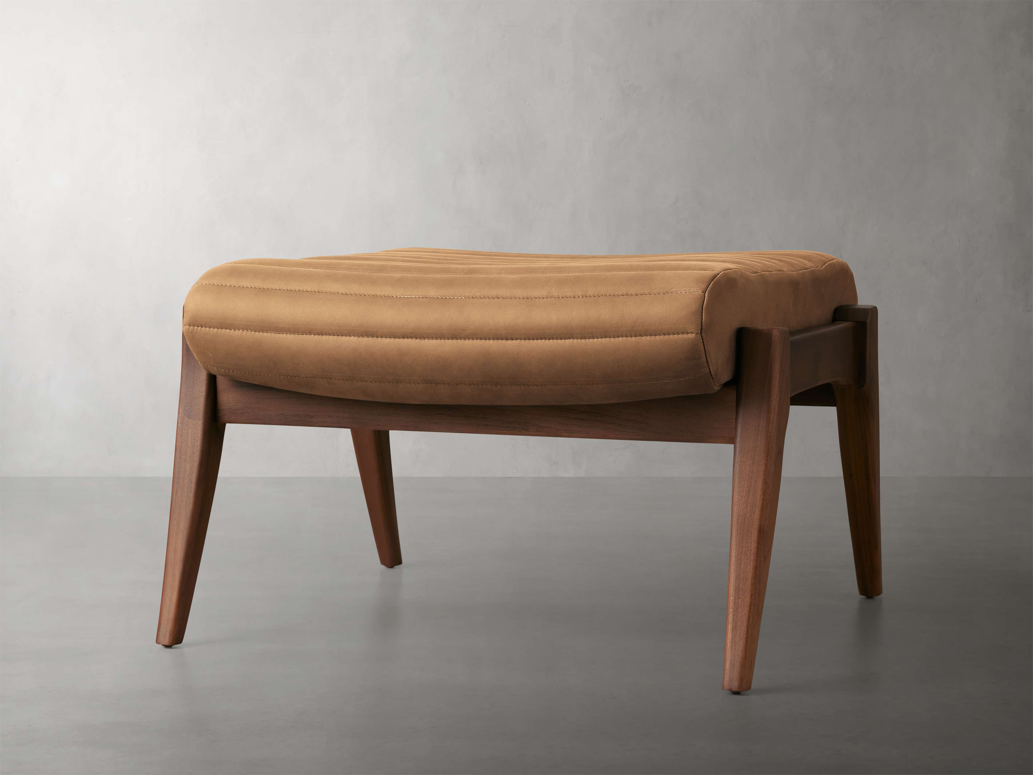 Nathaniel Leather Ottoman