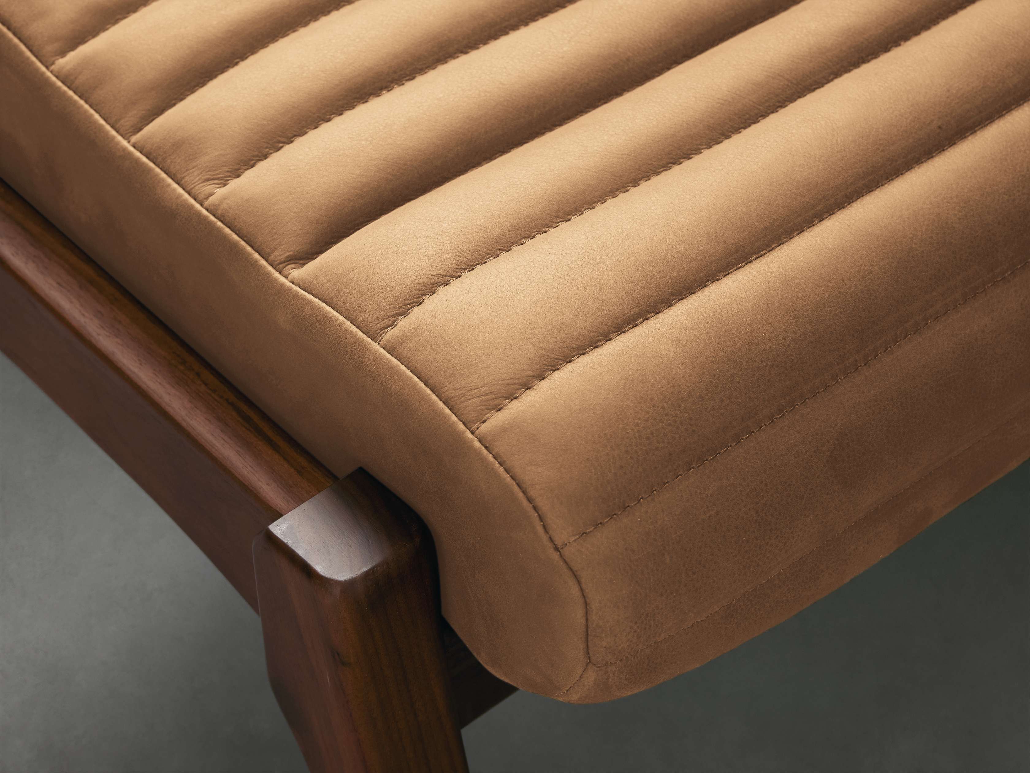 Nathaniel Leather Ottoman