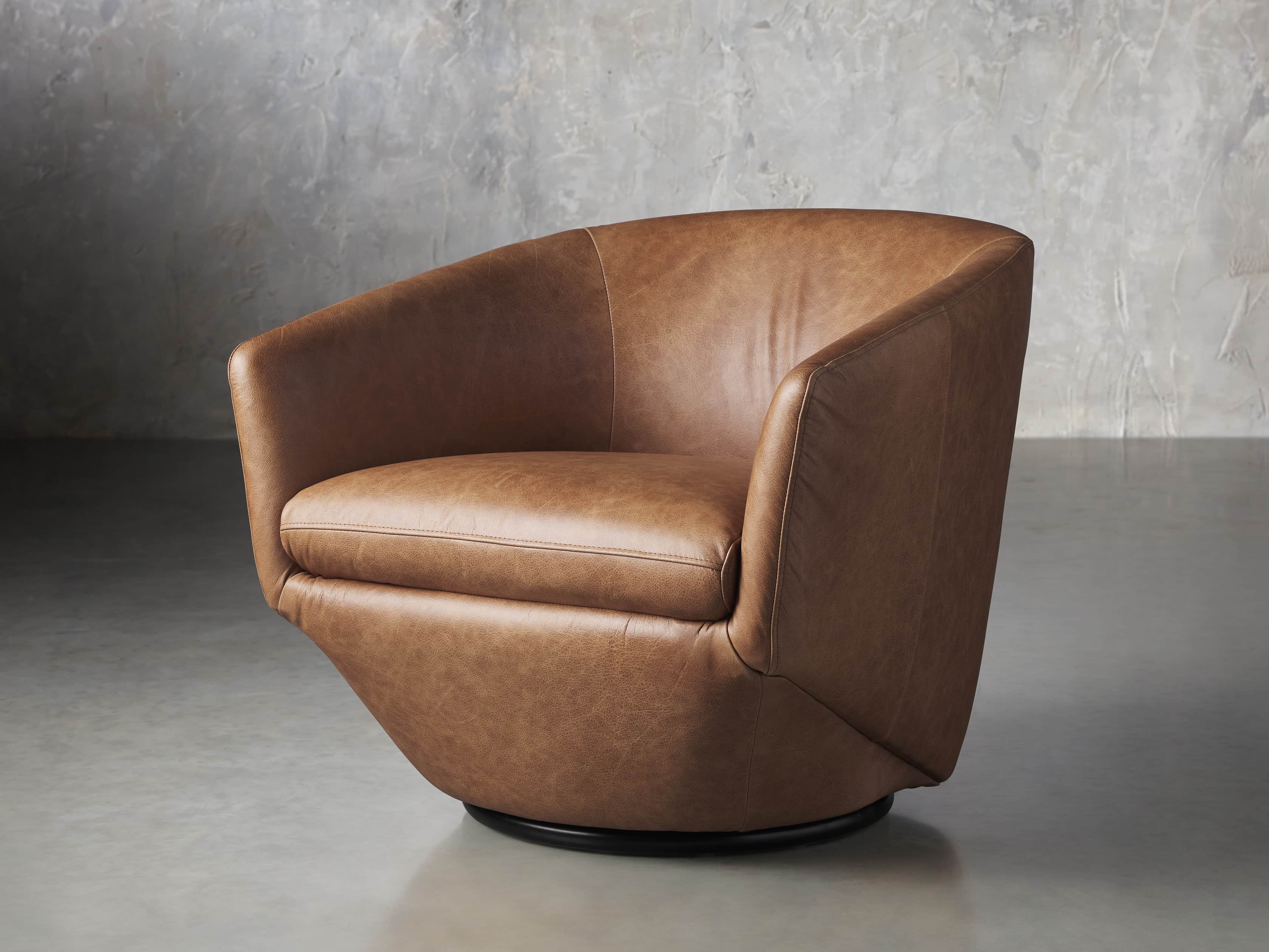 arhaus pelton swivel chair