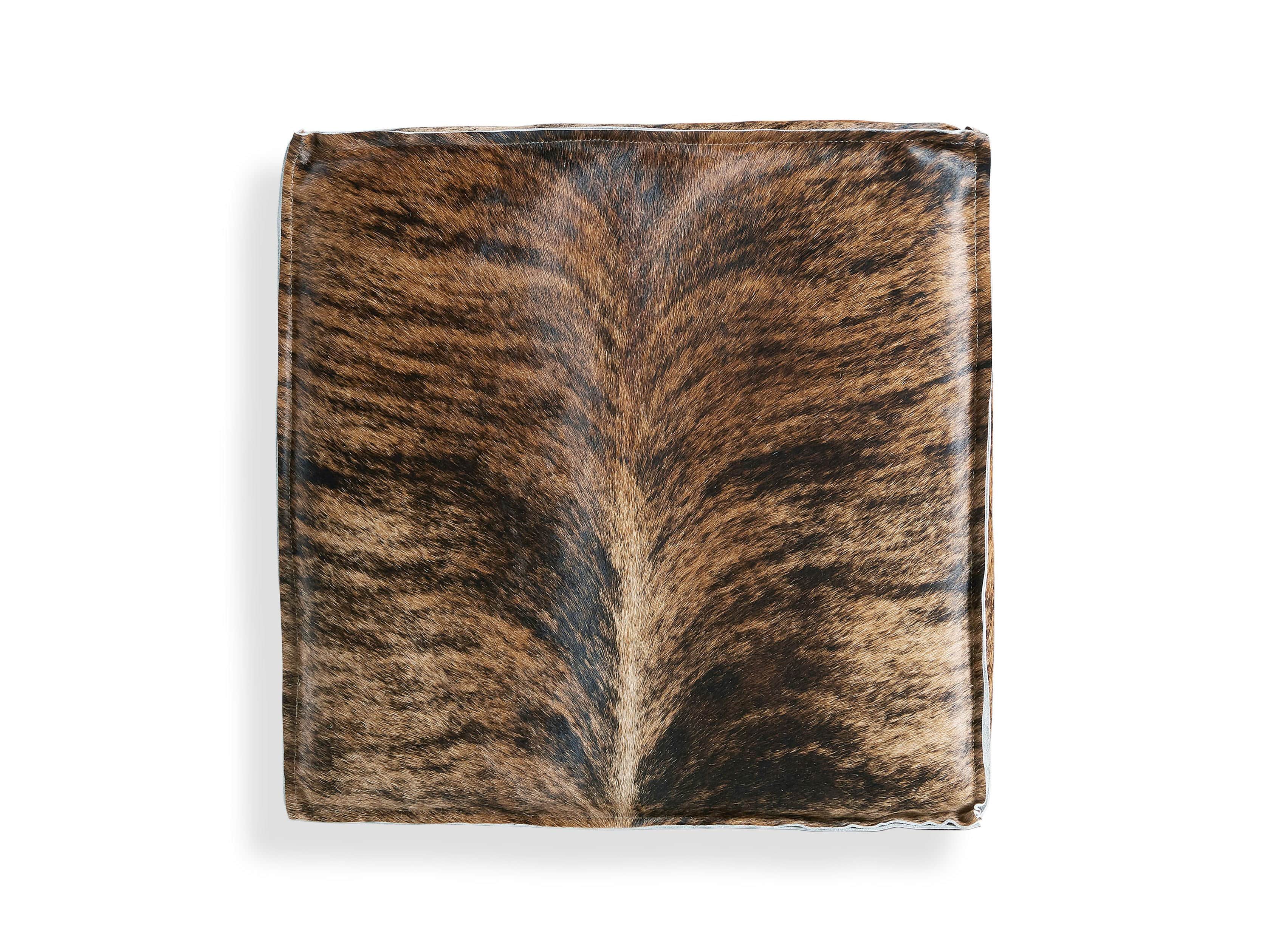 Prairie Leather 25" Cube Ottoman, slide 4 of 5