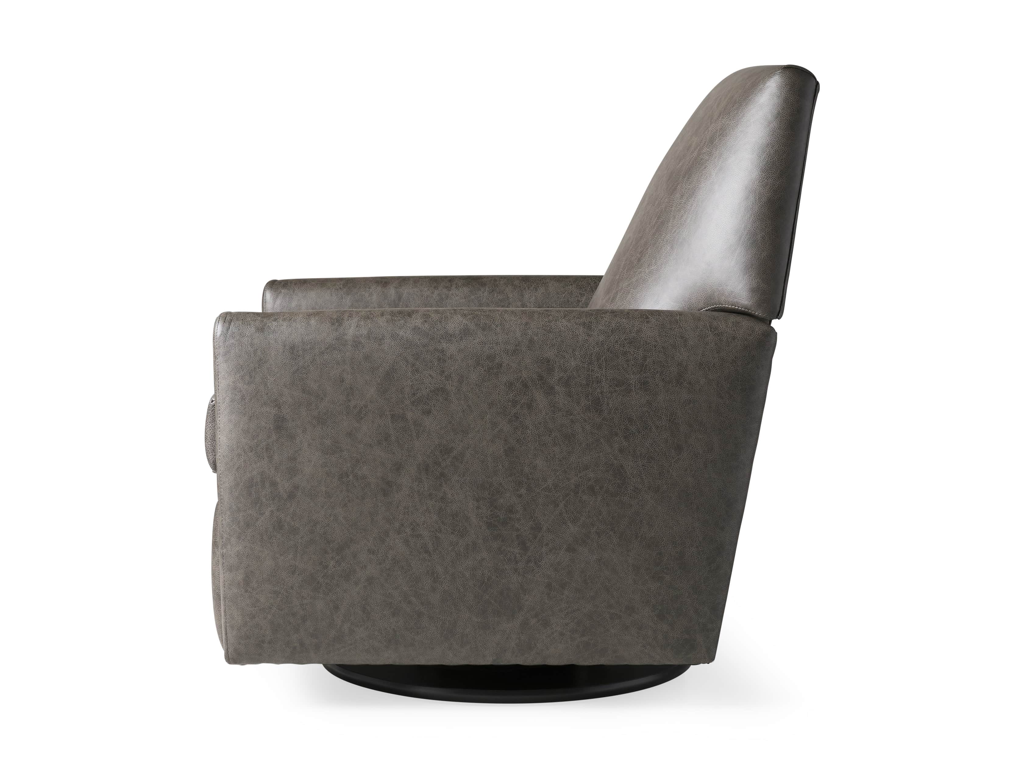 Harvey Leather 31" Swivel Recliner, slide 8 of 8