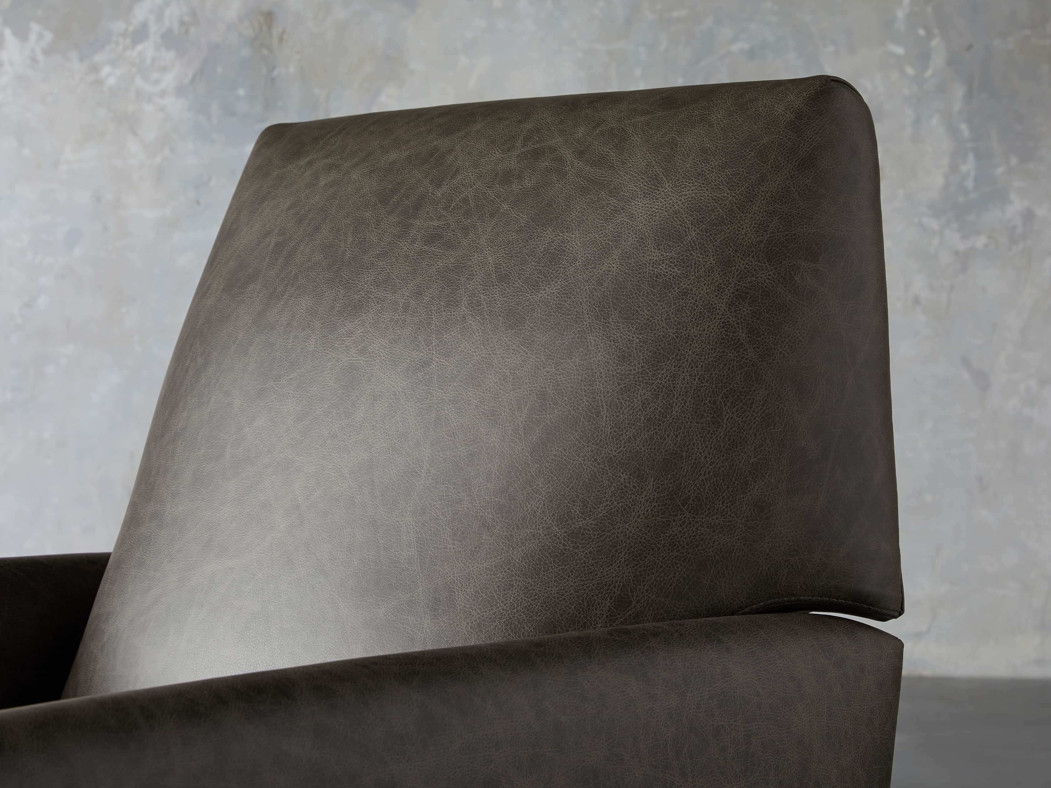 Harvey Leather 31" Swivel Recliner, slide 6 of 8