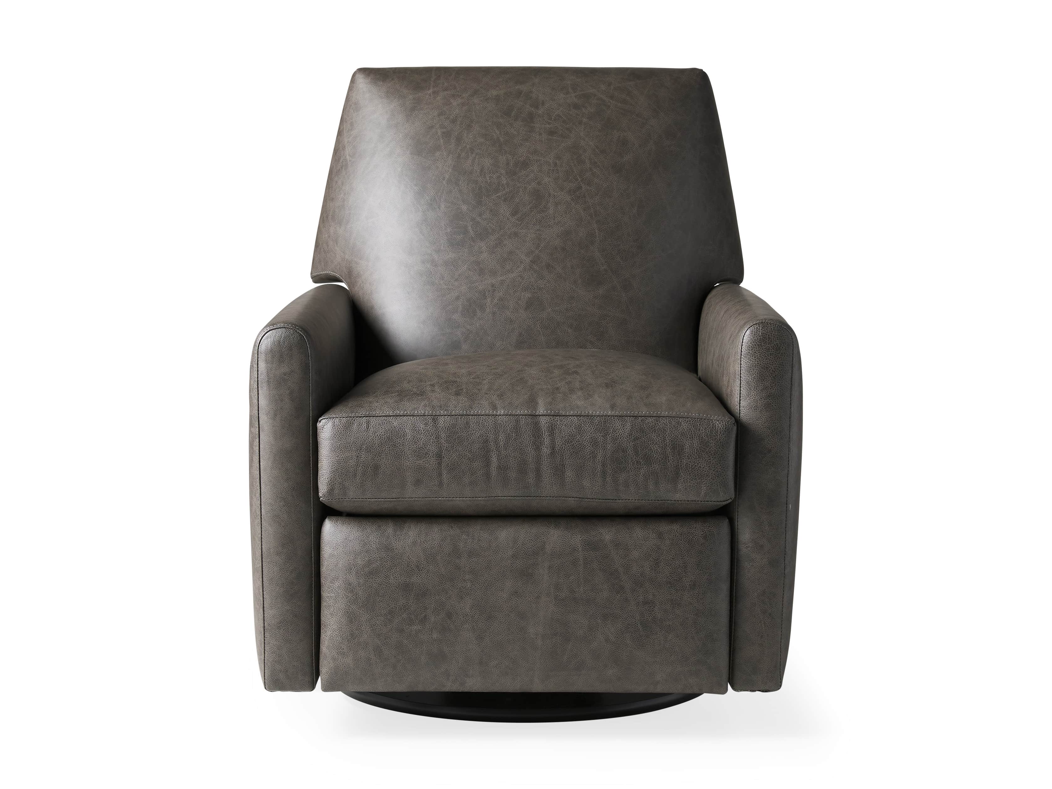 Harvey Leather 31" Swivel Recliner, slide 7 of 8