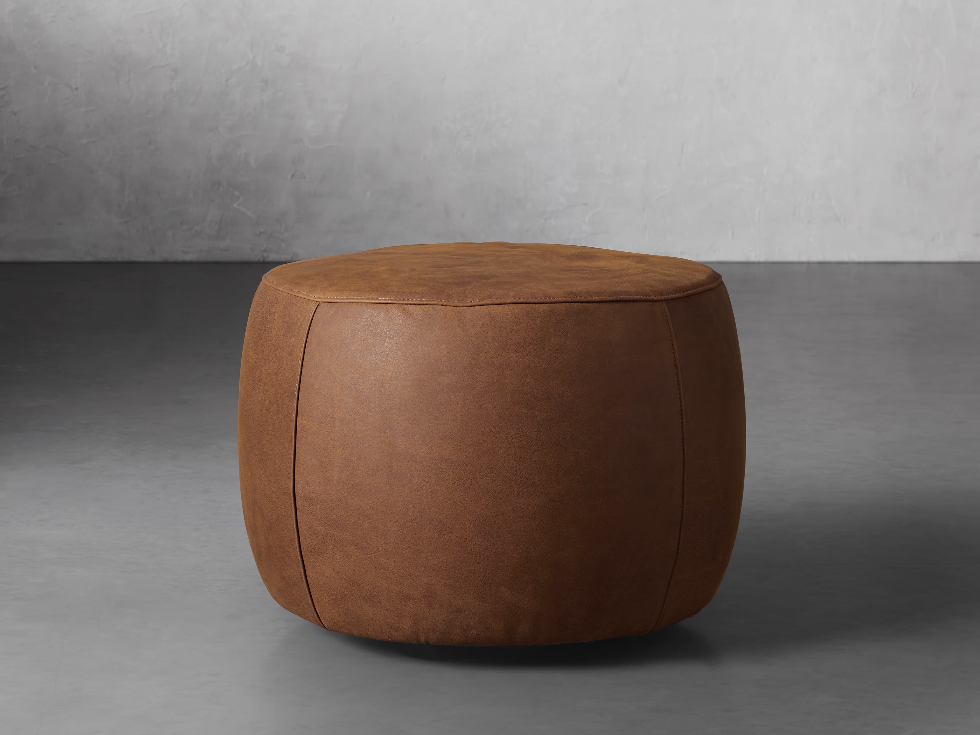 Arhaus shop leather ottoman