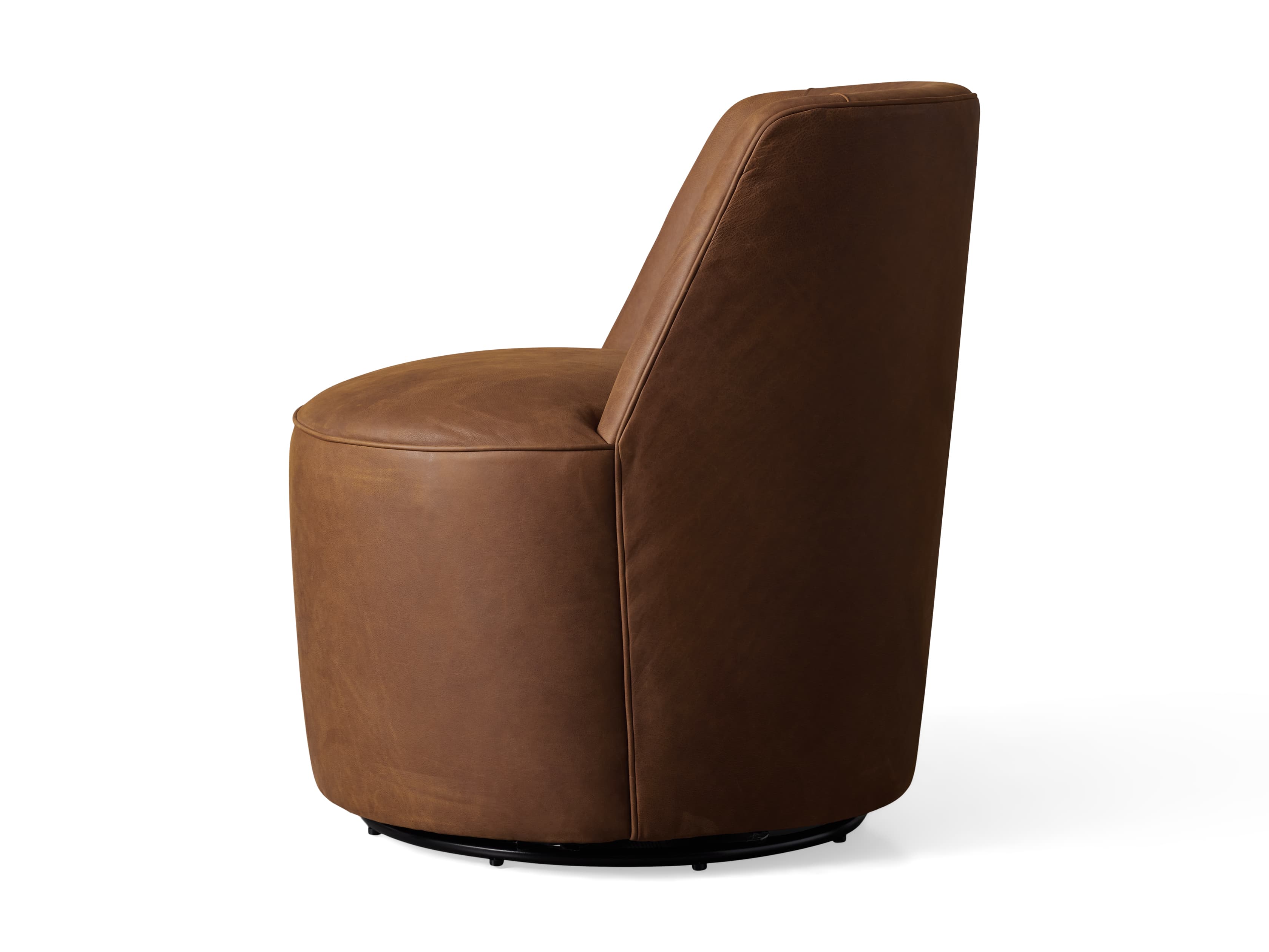 Ryles Leather Swivel Chair