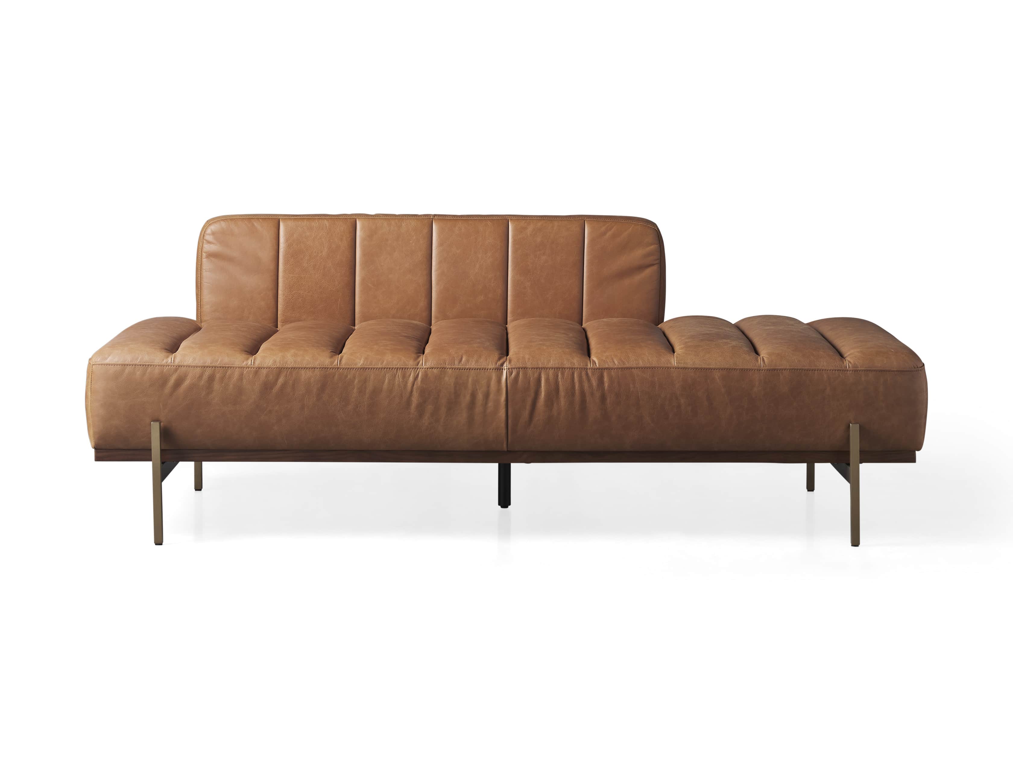 Lansing Leather 77" Daybd in Metro Brown, slide 7 of 8
