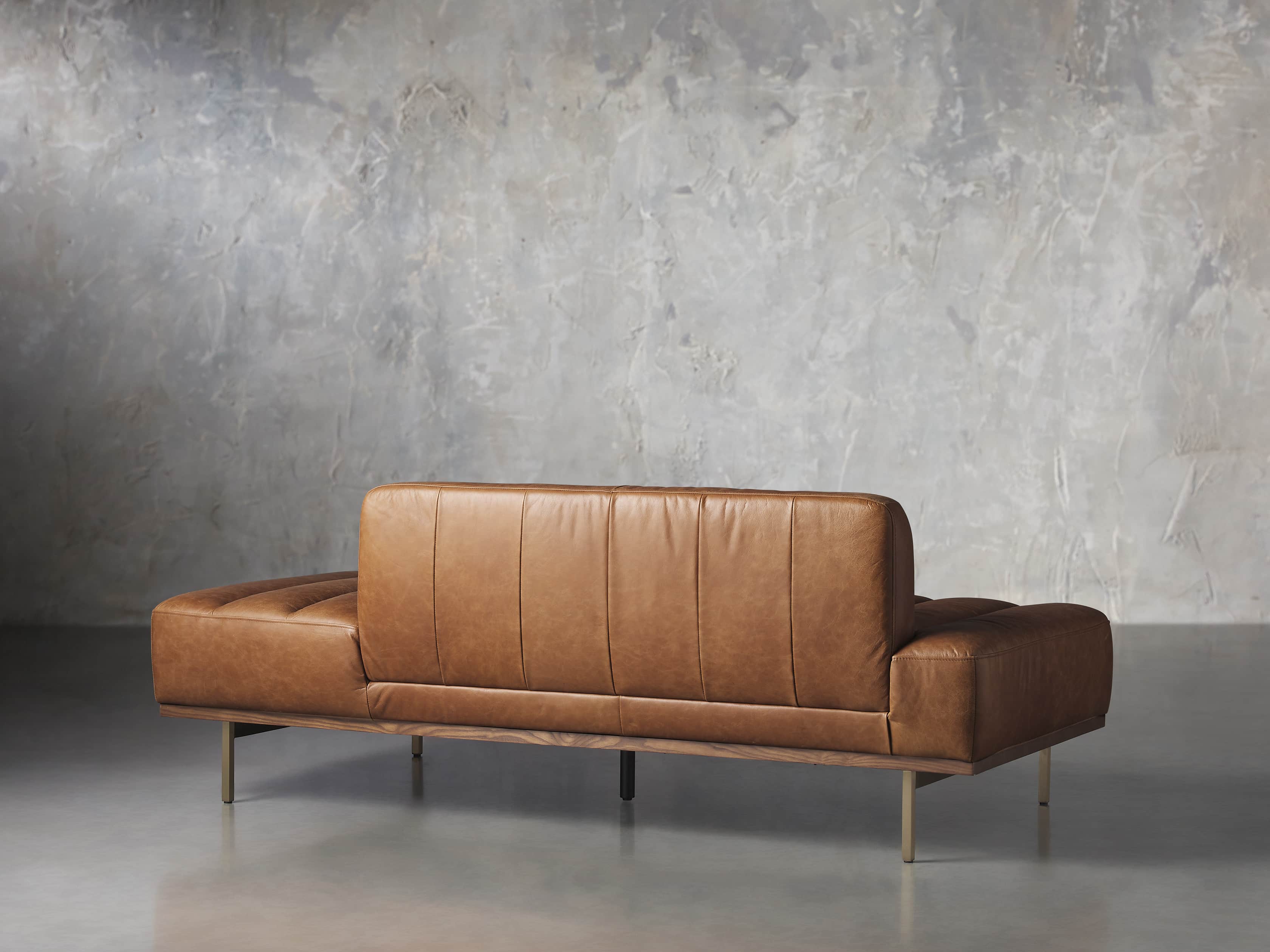 Lansing Leather 77" Daybd in Metro Brown, slide 5 of 8