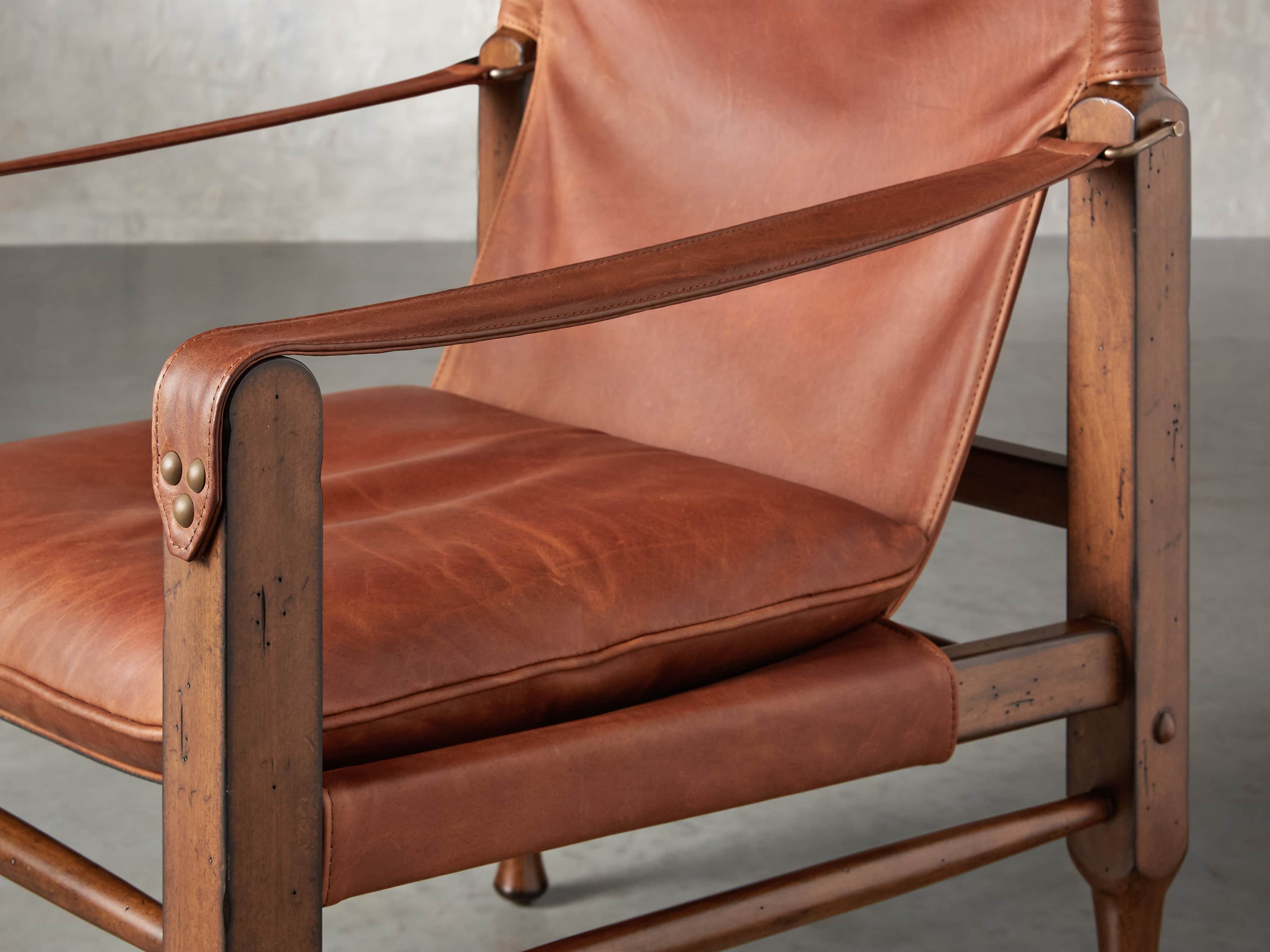 Safari Leather 26" Chair, slide 6 of 10