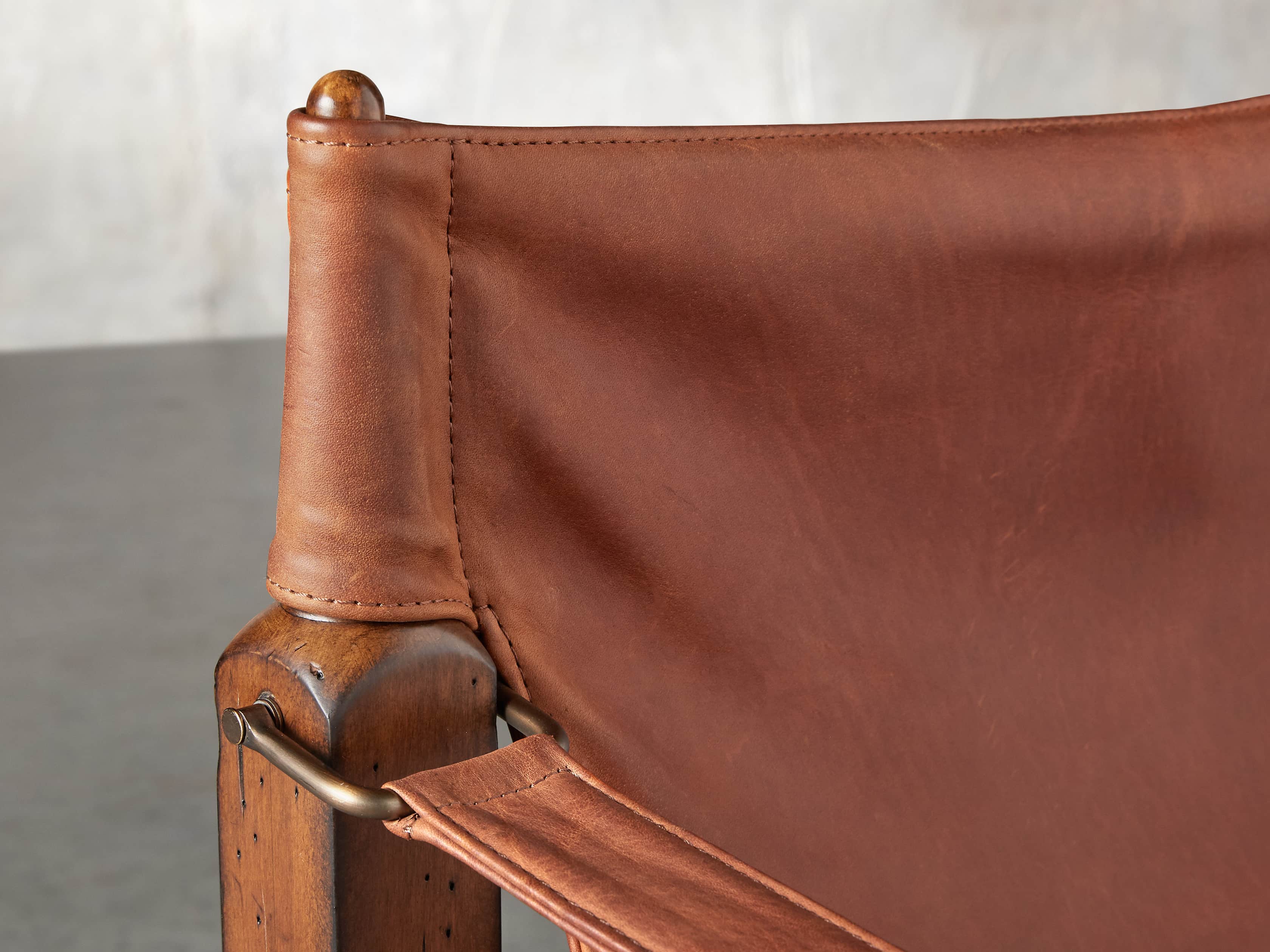 Safari Leather 26" Chair, slide 7 of 10