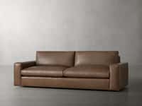 Kipton Wide Arm Leather Sofa