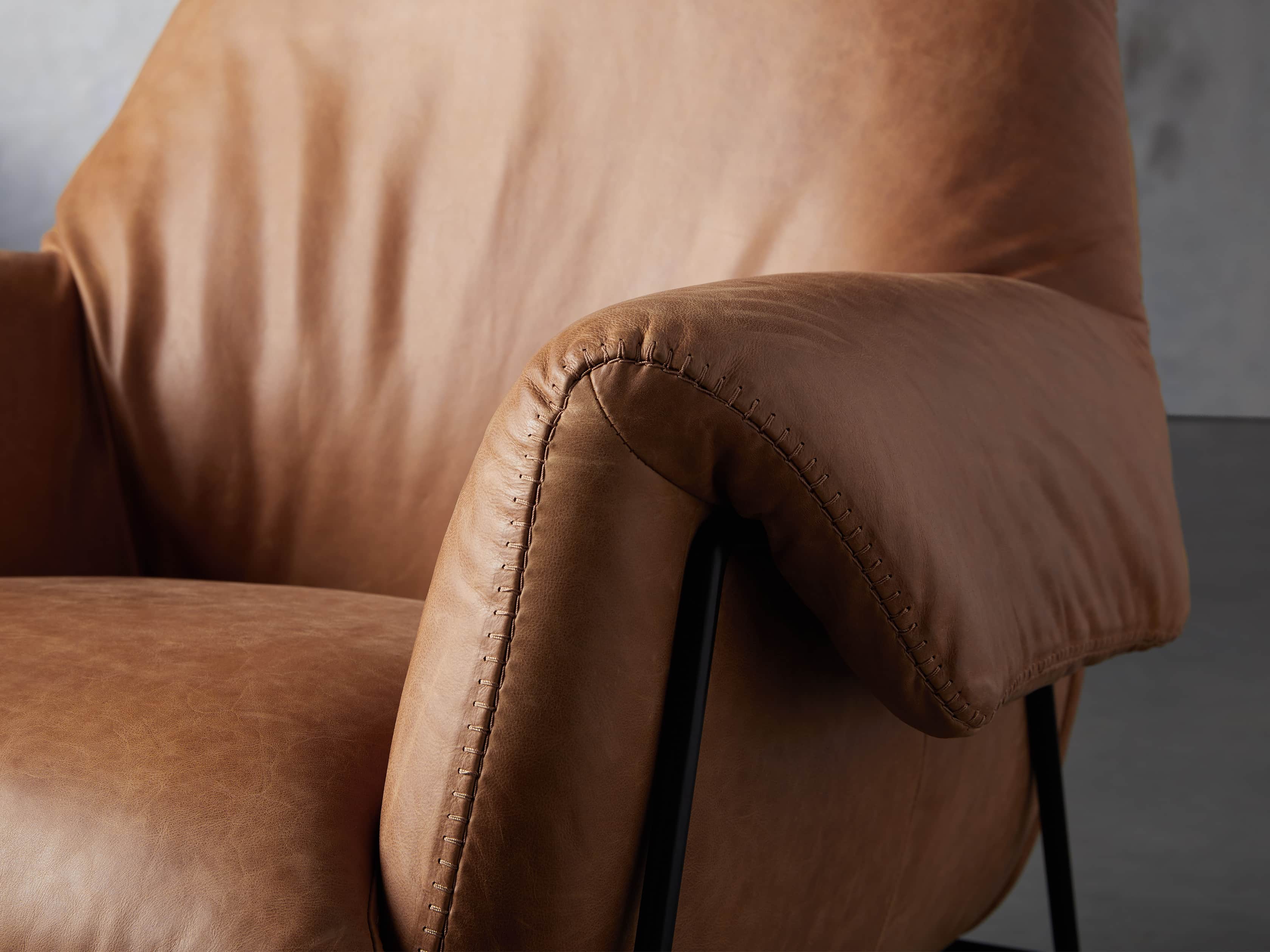 Engles deals leather chair