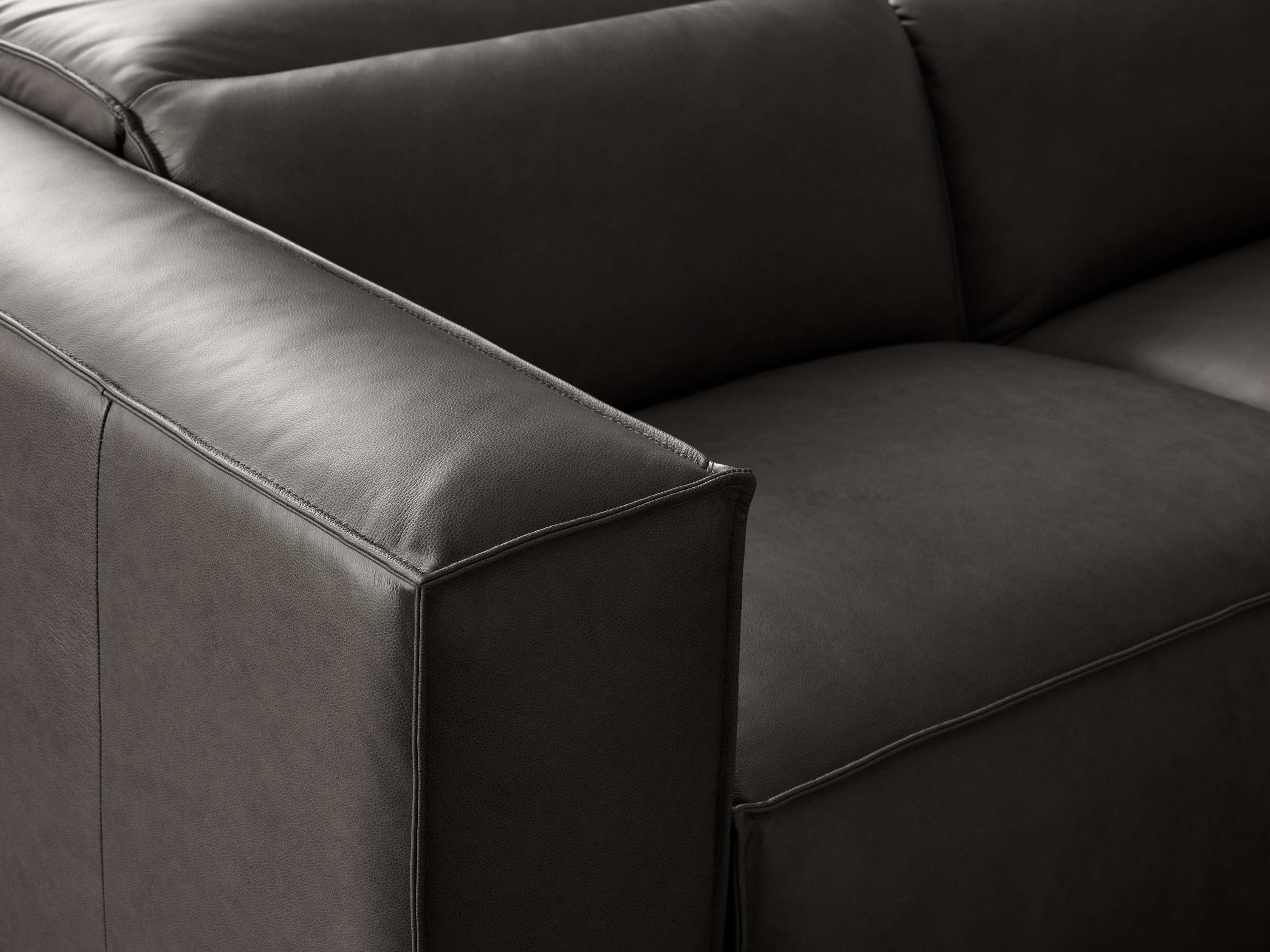 Coburn Leather Five Piece Motion Corner Sectional