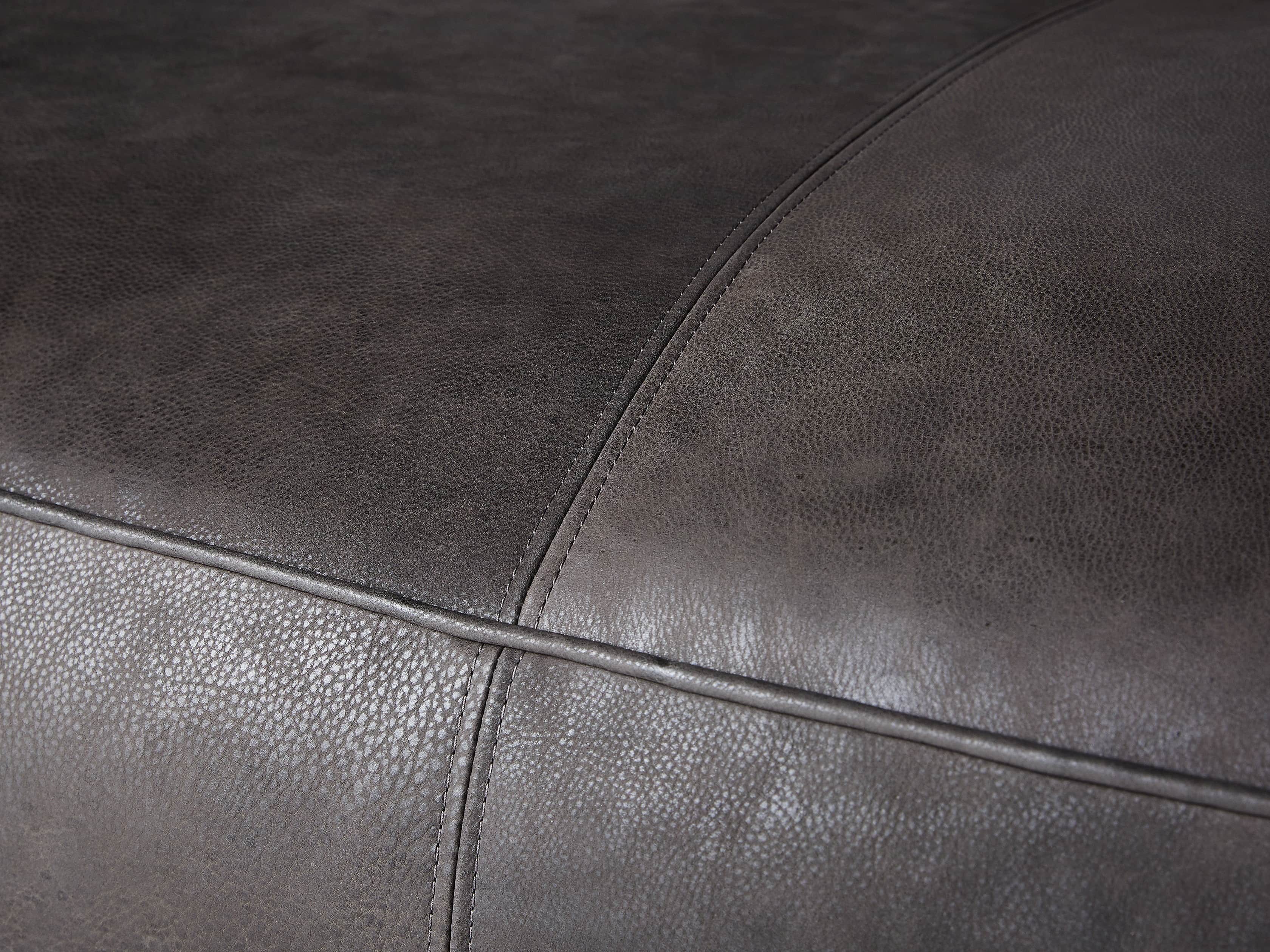 Madrone Leather 100" Sofa in Burnham Graphite
