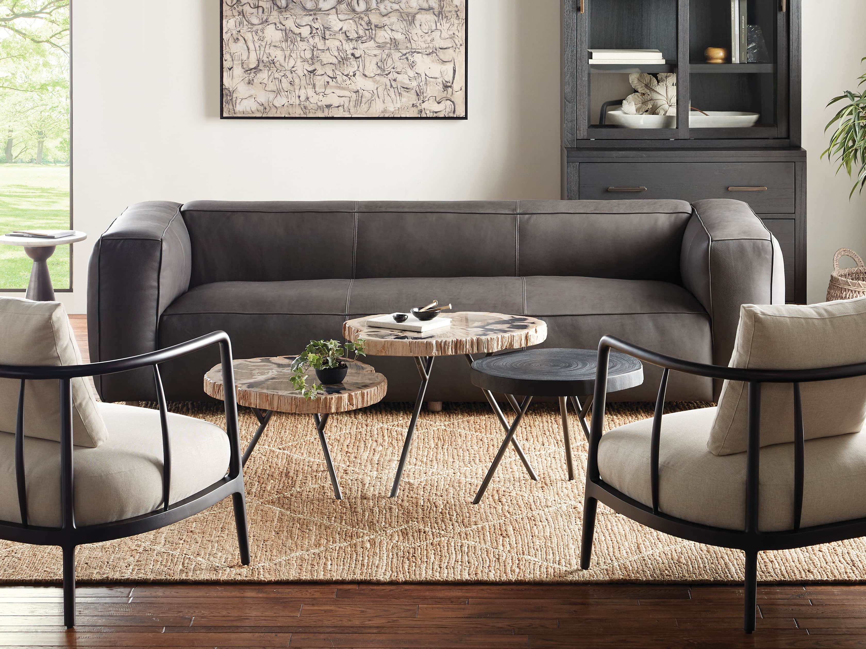 Sofas & Couches Leather Sofas Loveseats Arhaus