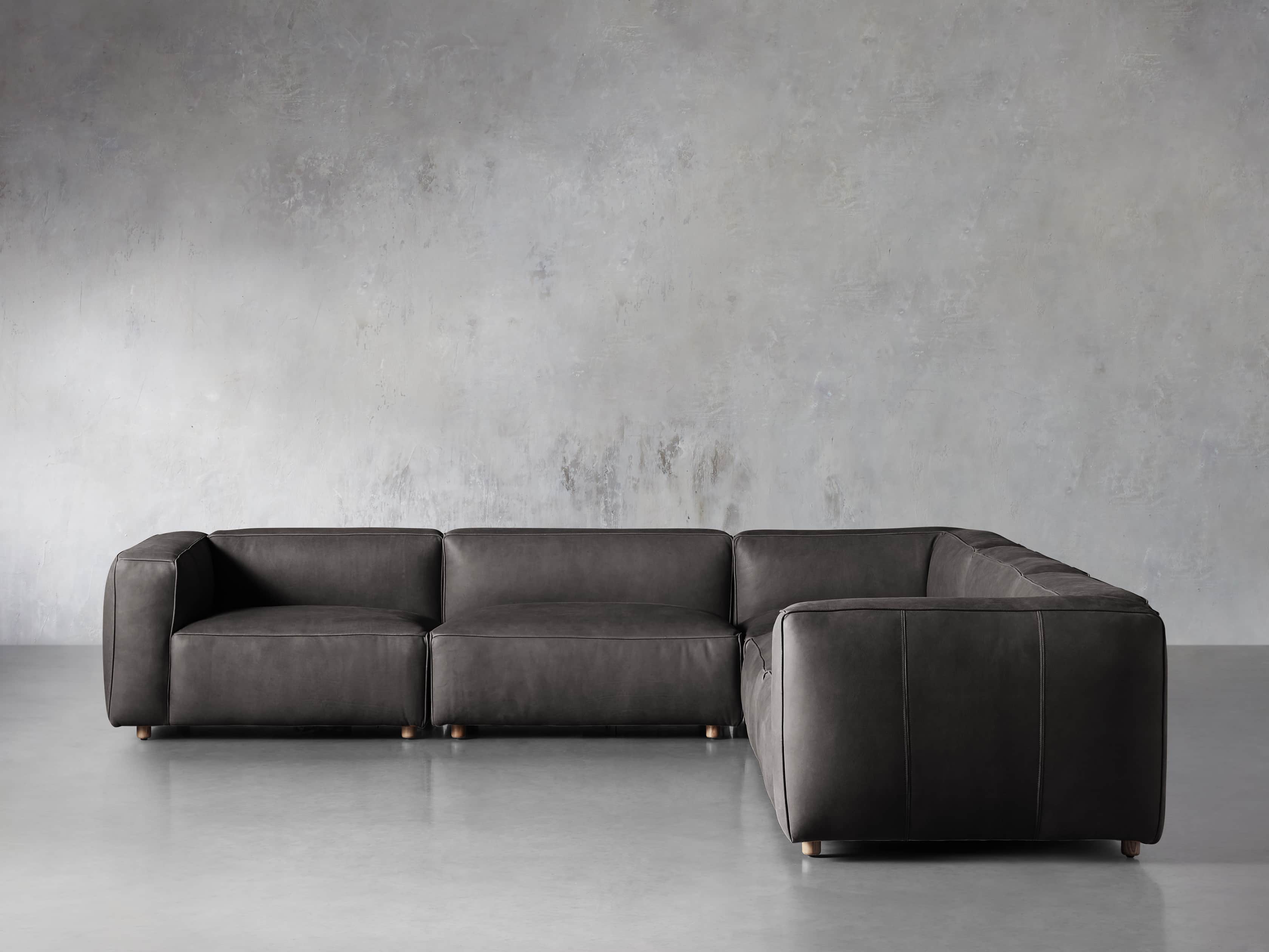 Sectional Sofas & Couches Leather Sectional Sofas Arhaus