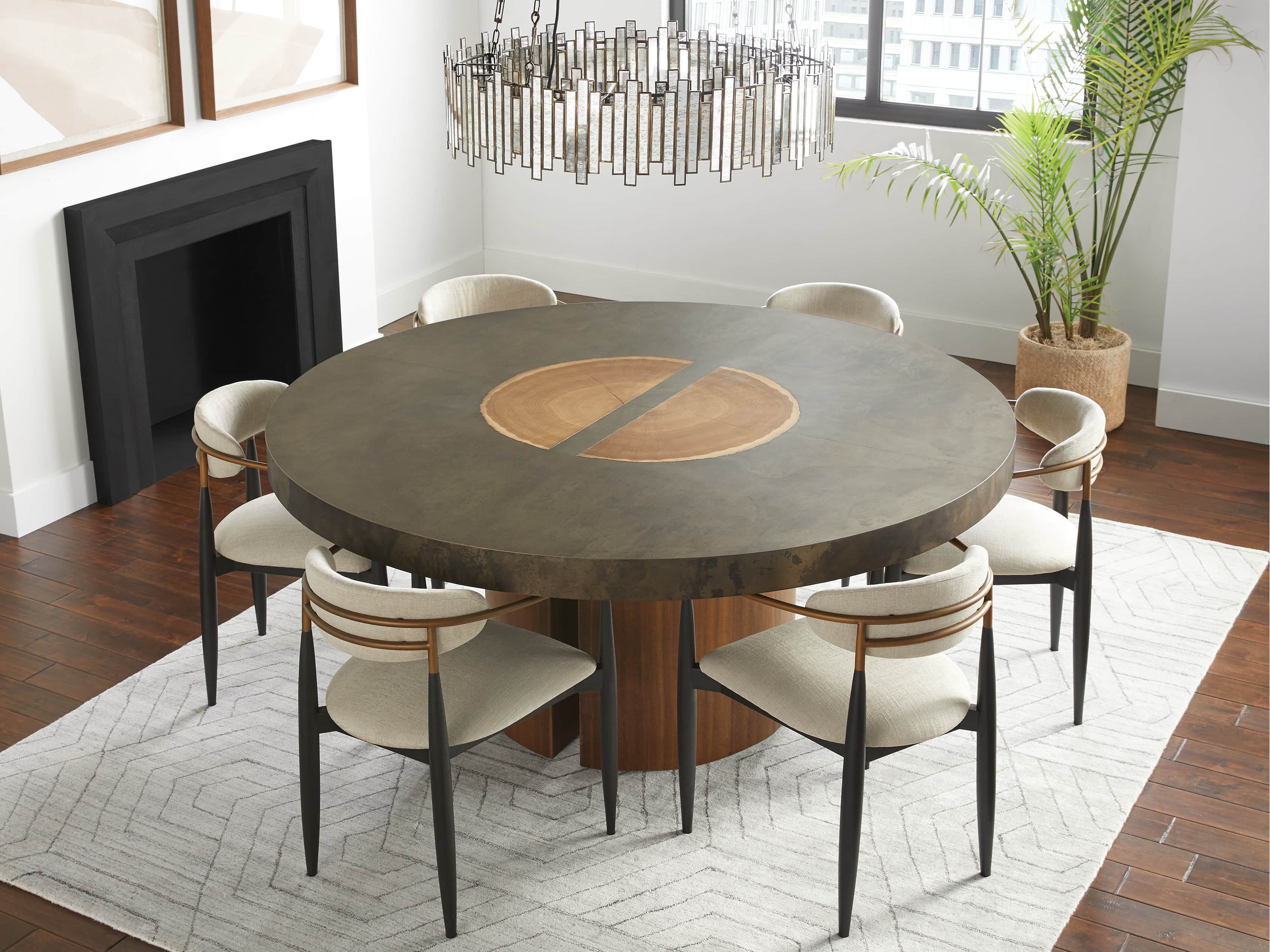 arhaus pedestal table