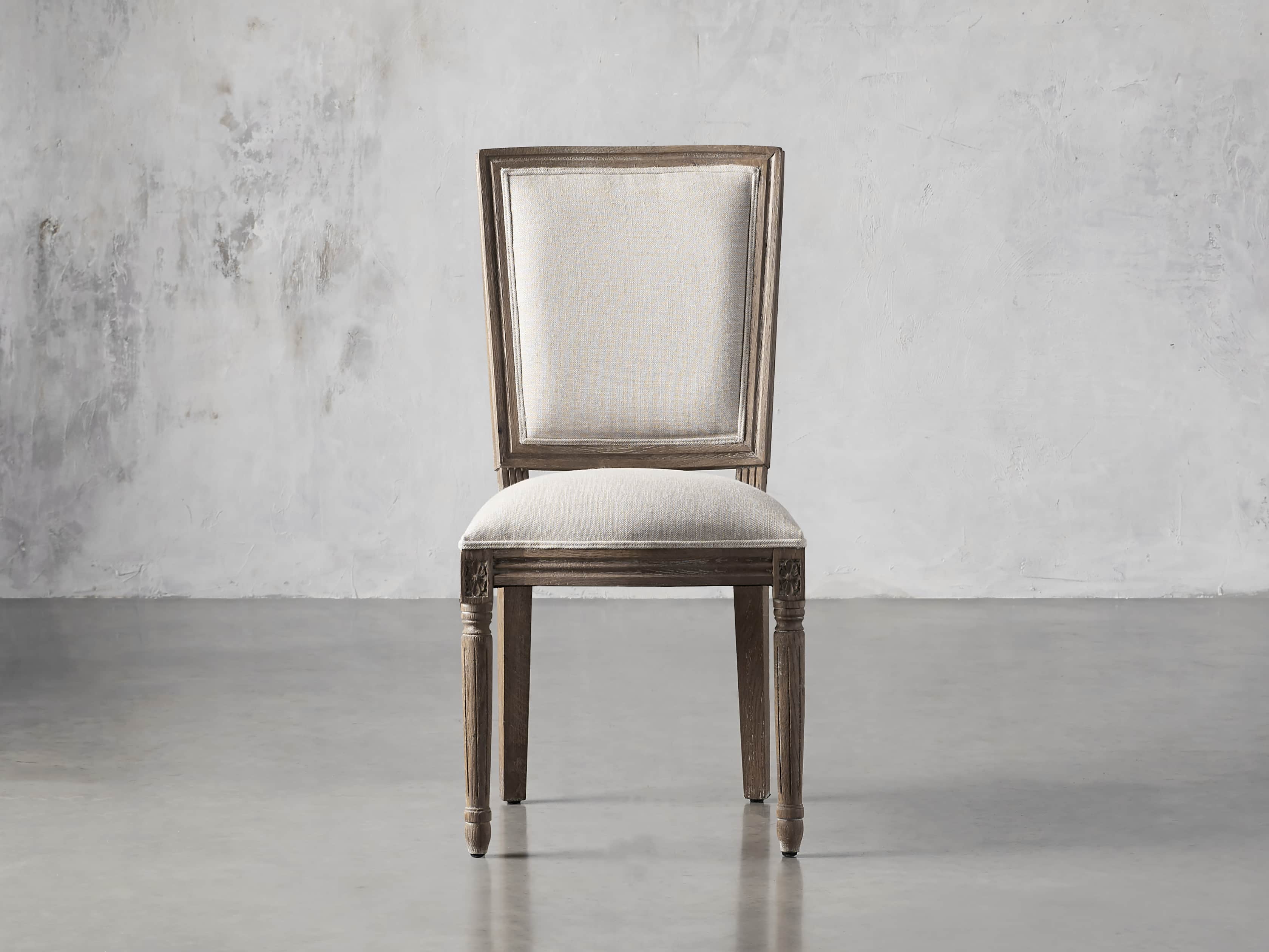 Arhaus slipcovered dining chair