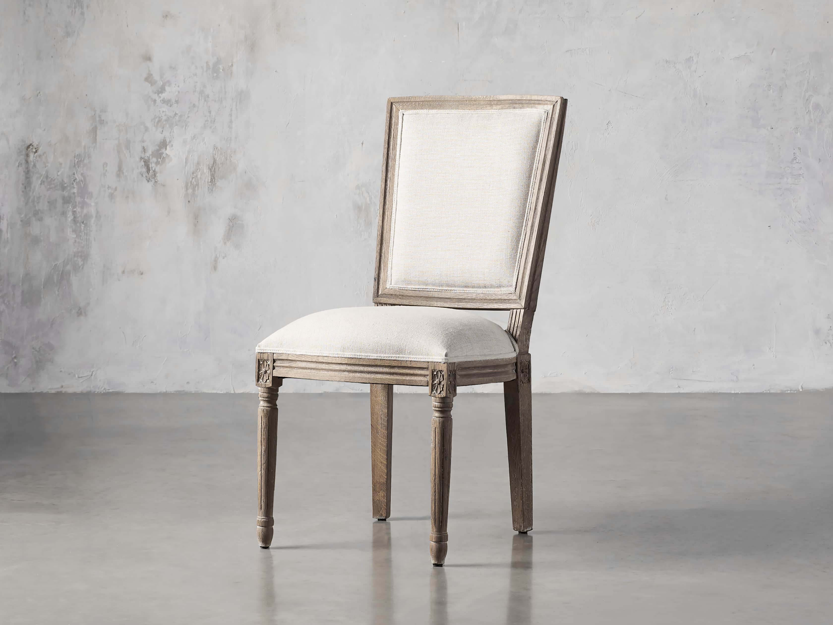 Adele Upholstered Dining Side Chair in Weathered, slide 3 of 7