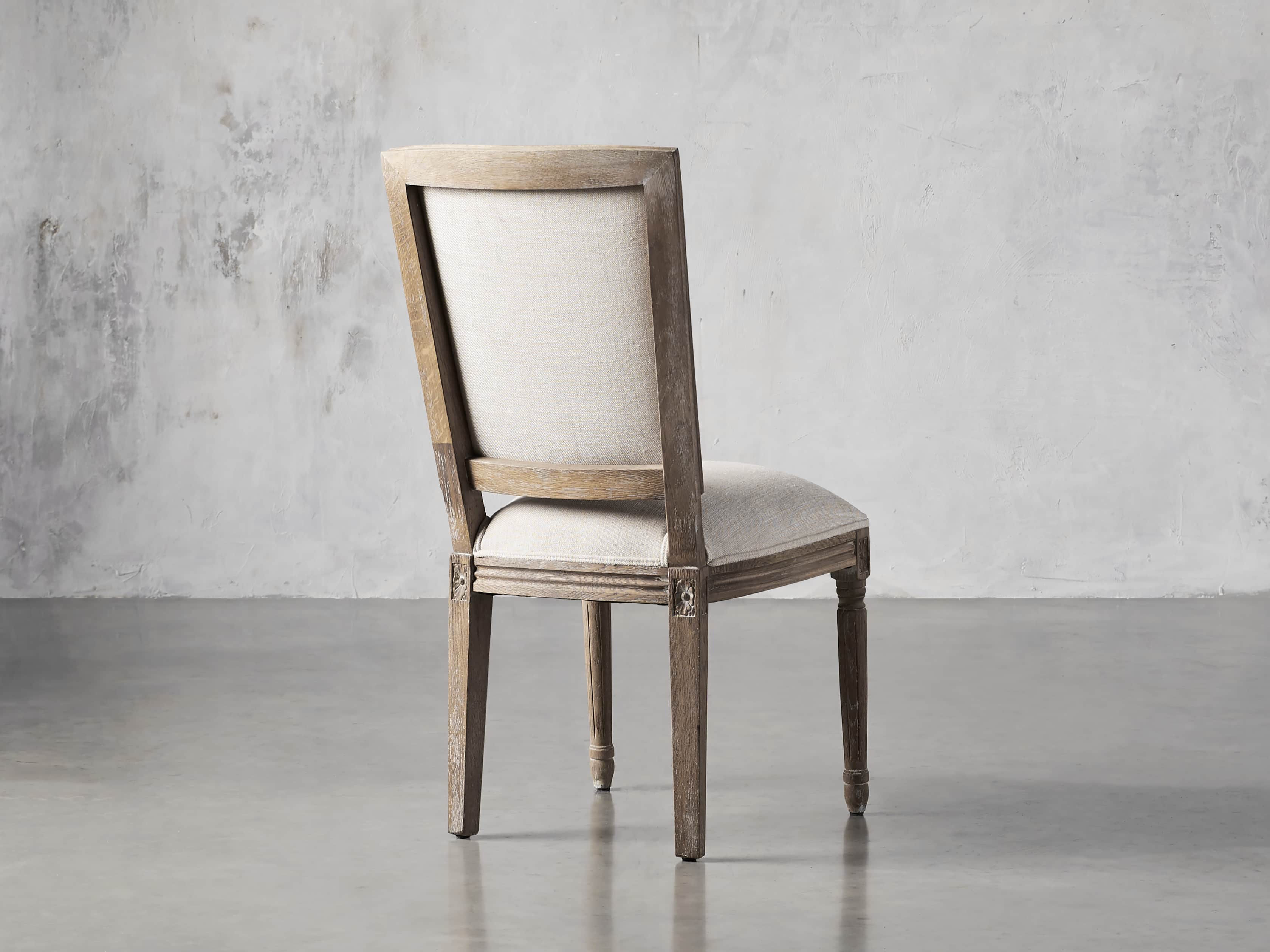 Adele Upholstered Dining Side Chair in Weathered, slide 4 of 7
