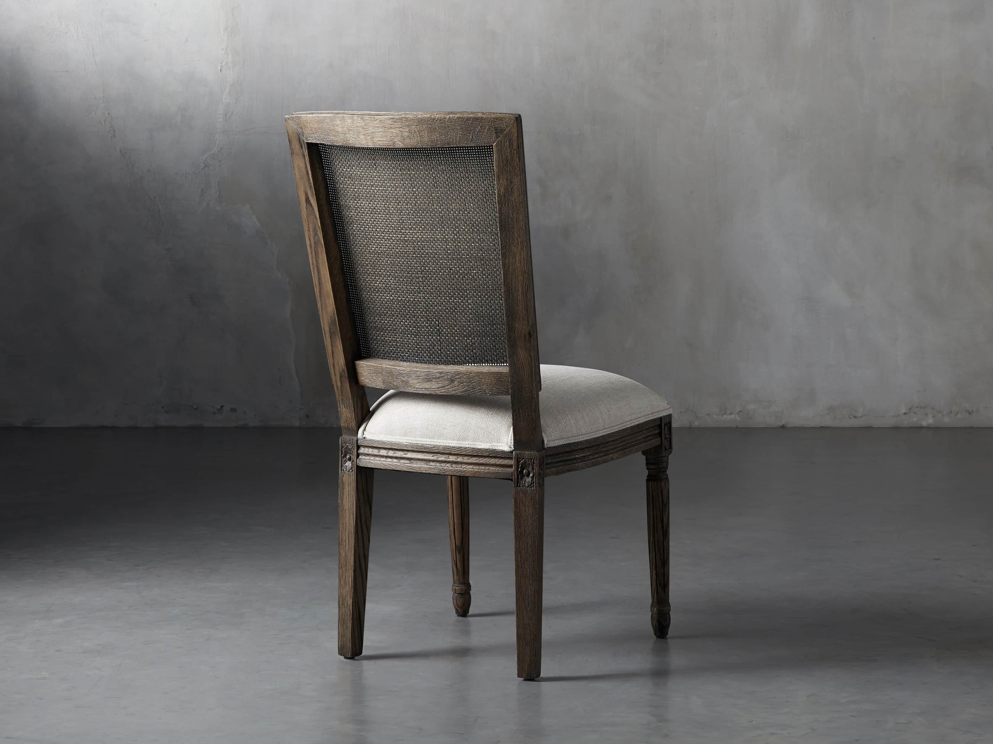 Adele Cane Back Dining Side Chair in Cinder, slide 3 of 8