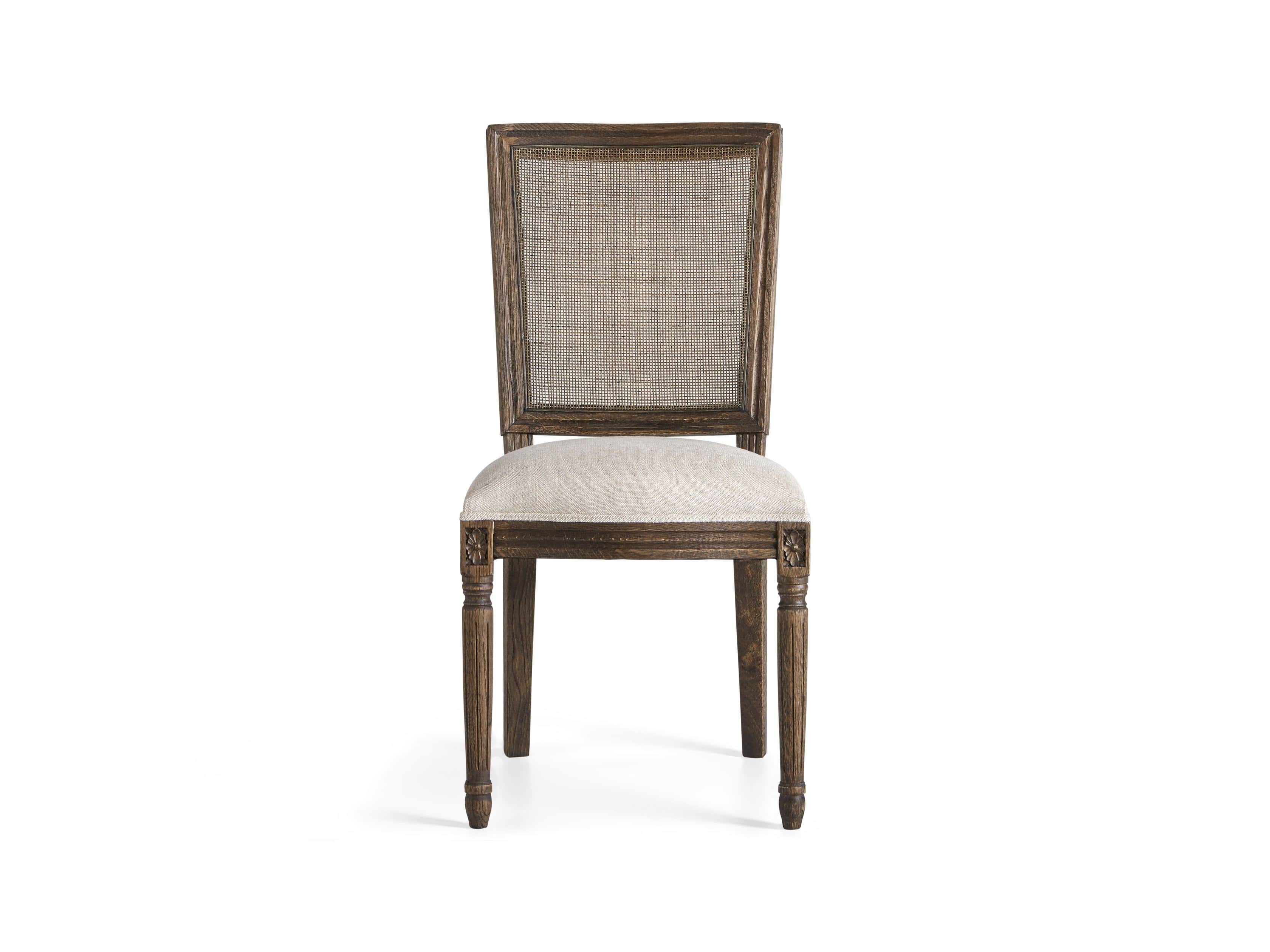 Adele Cane Back Dining Side Chair in Cinder, slide 7 of 8