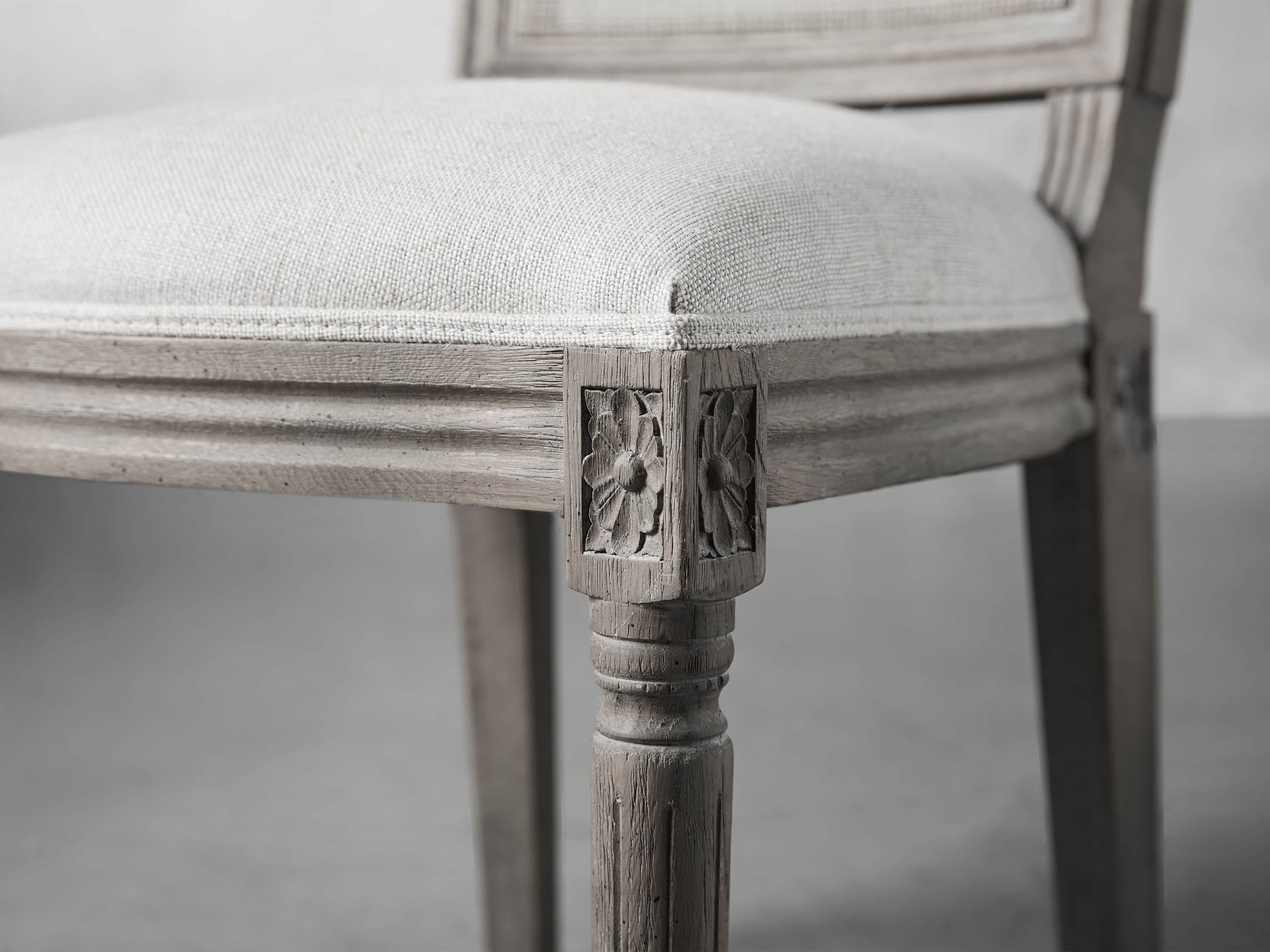 Adele Cane Back Dining Side Chair in Stone Vintage, slide 5 of 8