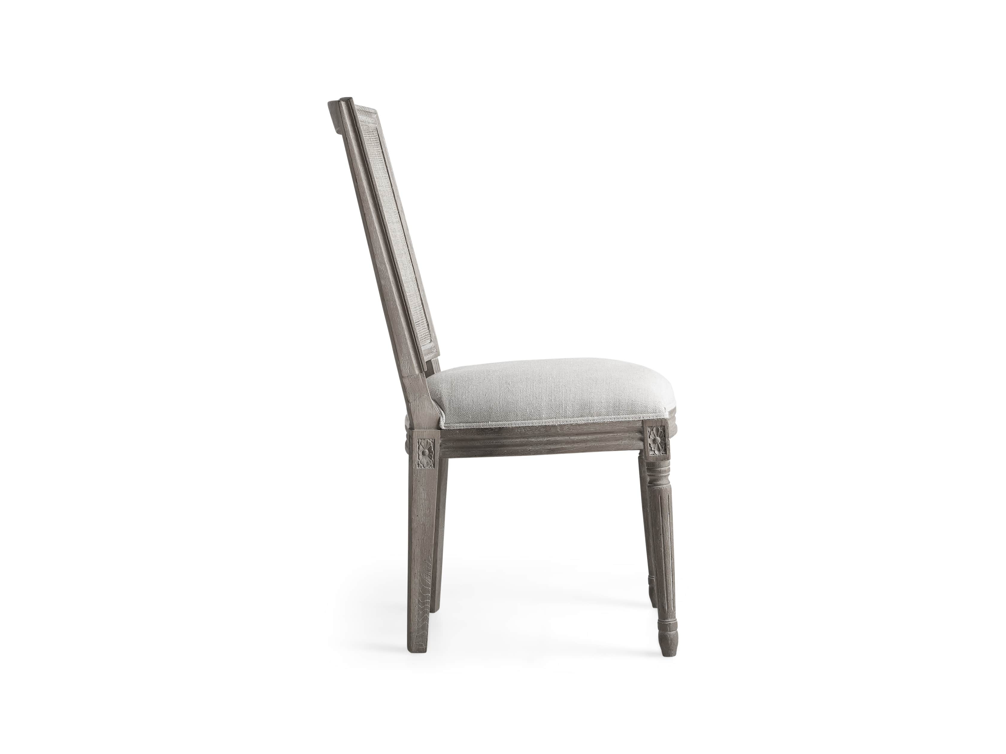 Adele Cane Back Dining Side Chair in Stone Vintage, slide 8 of 8
