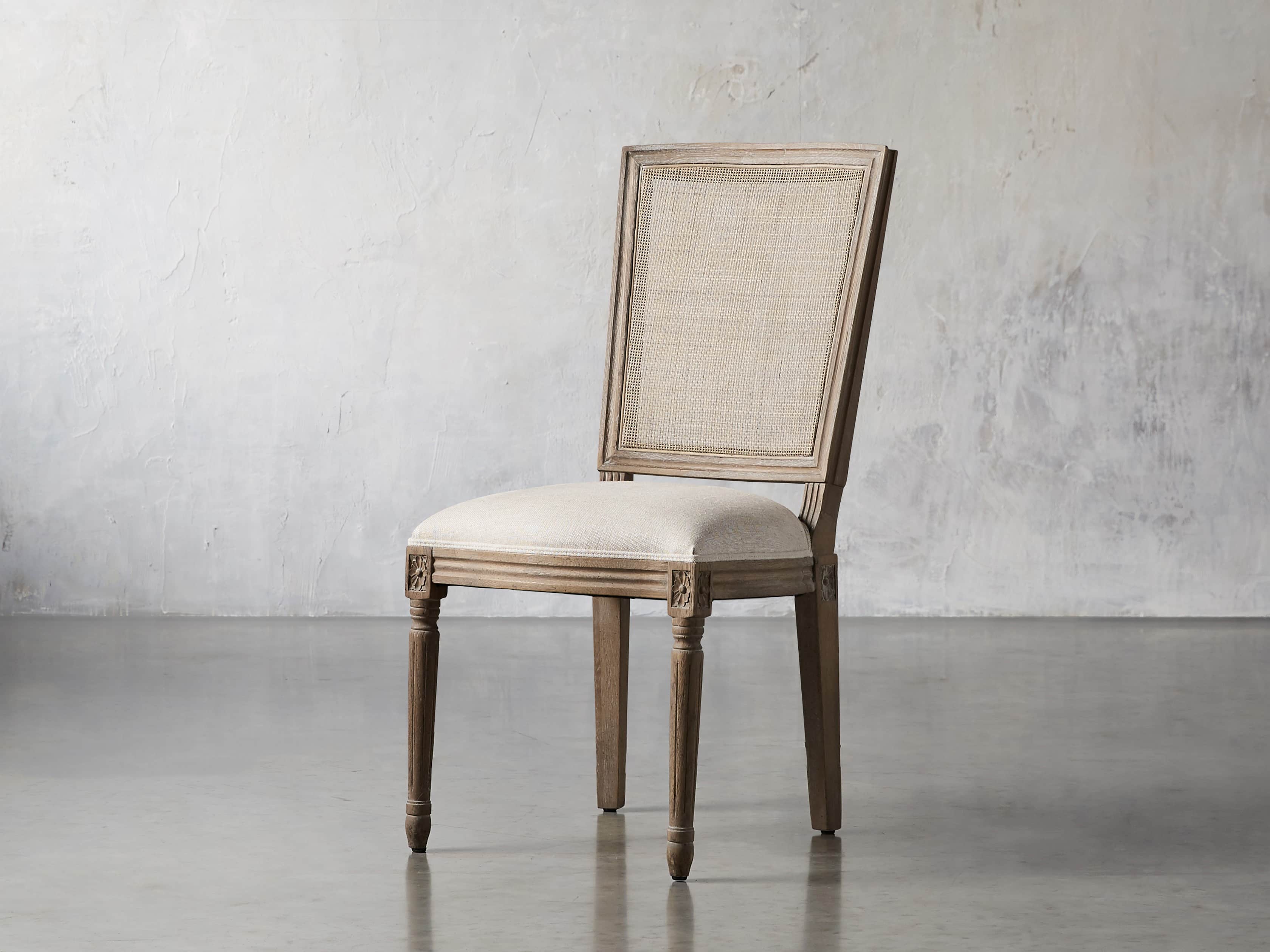 Adele 23" Cane Back Dining Side Chair in Weathered, slide 2 of 8