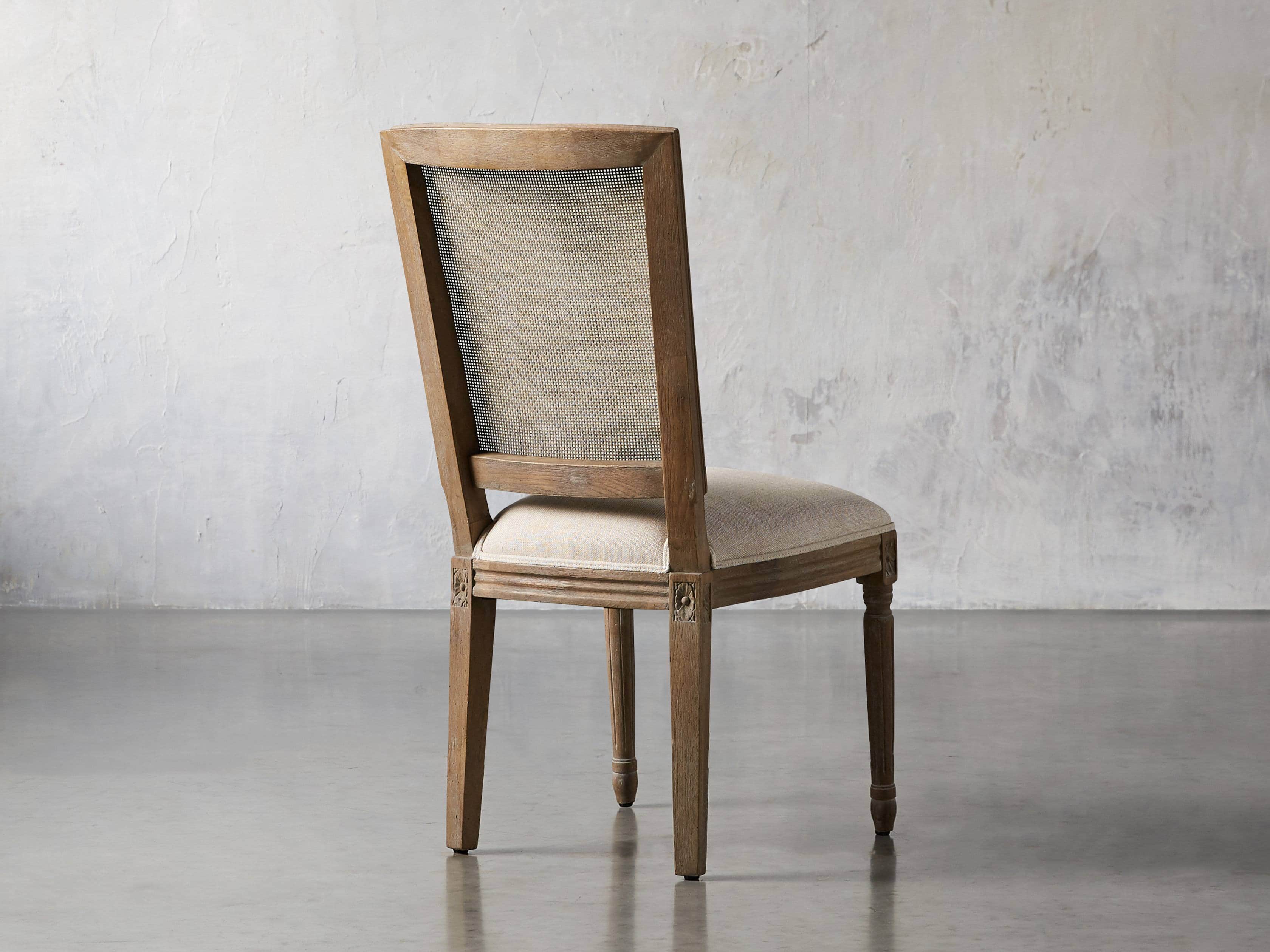 Adele 23" Cane Back Dining Side Chair in Weathered, slide 4 of 8