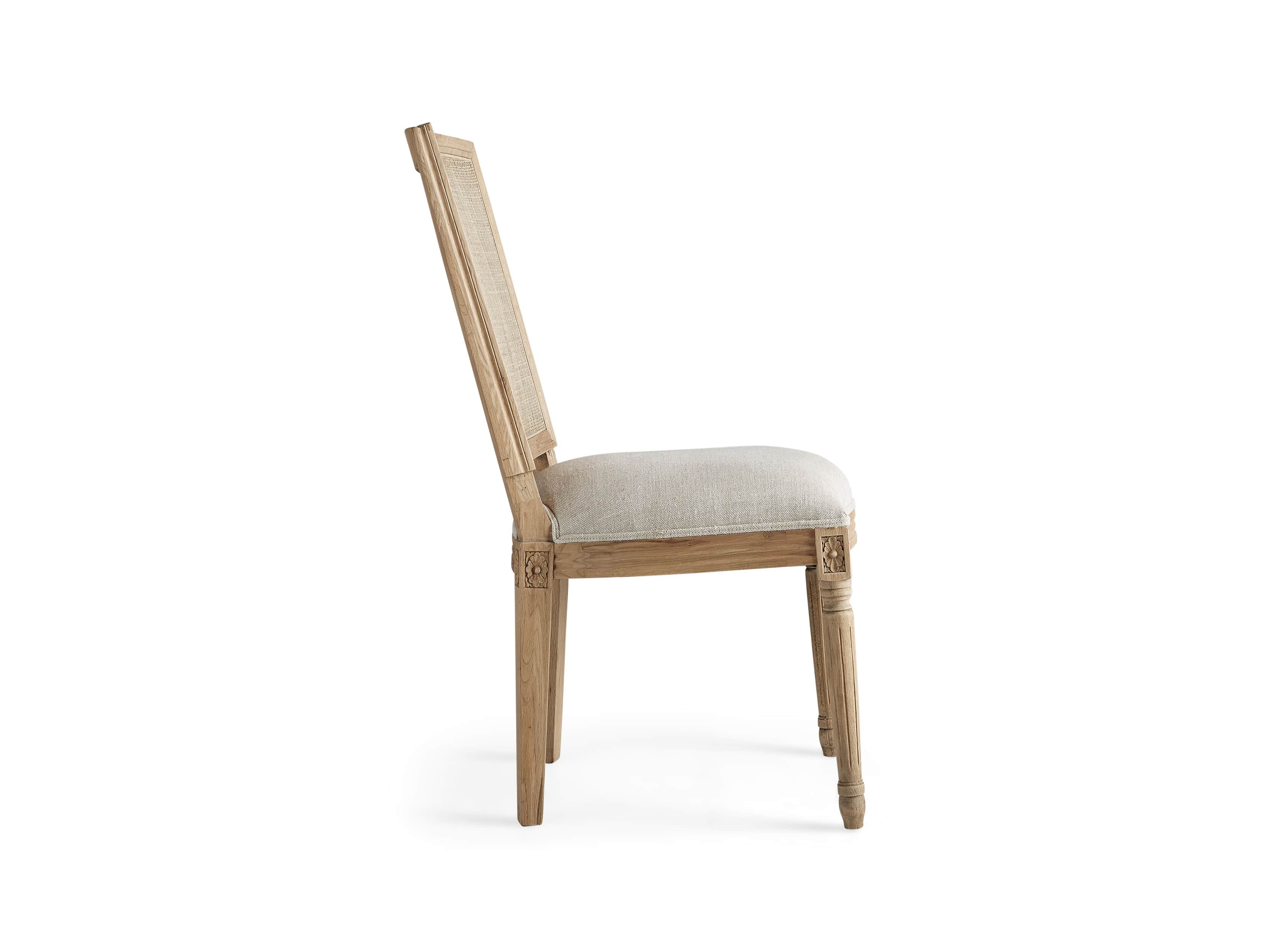 Adele 23" Cane Back Dining Side Chair in Weathered, slide 8 of 8