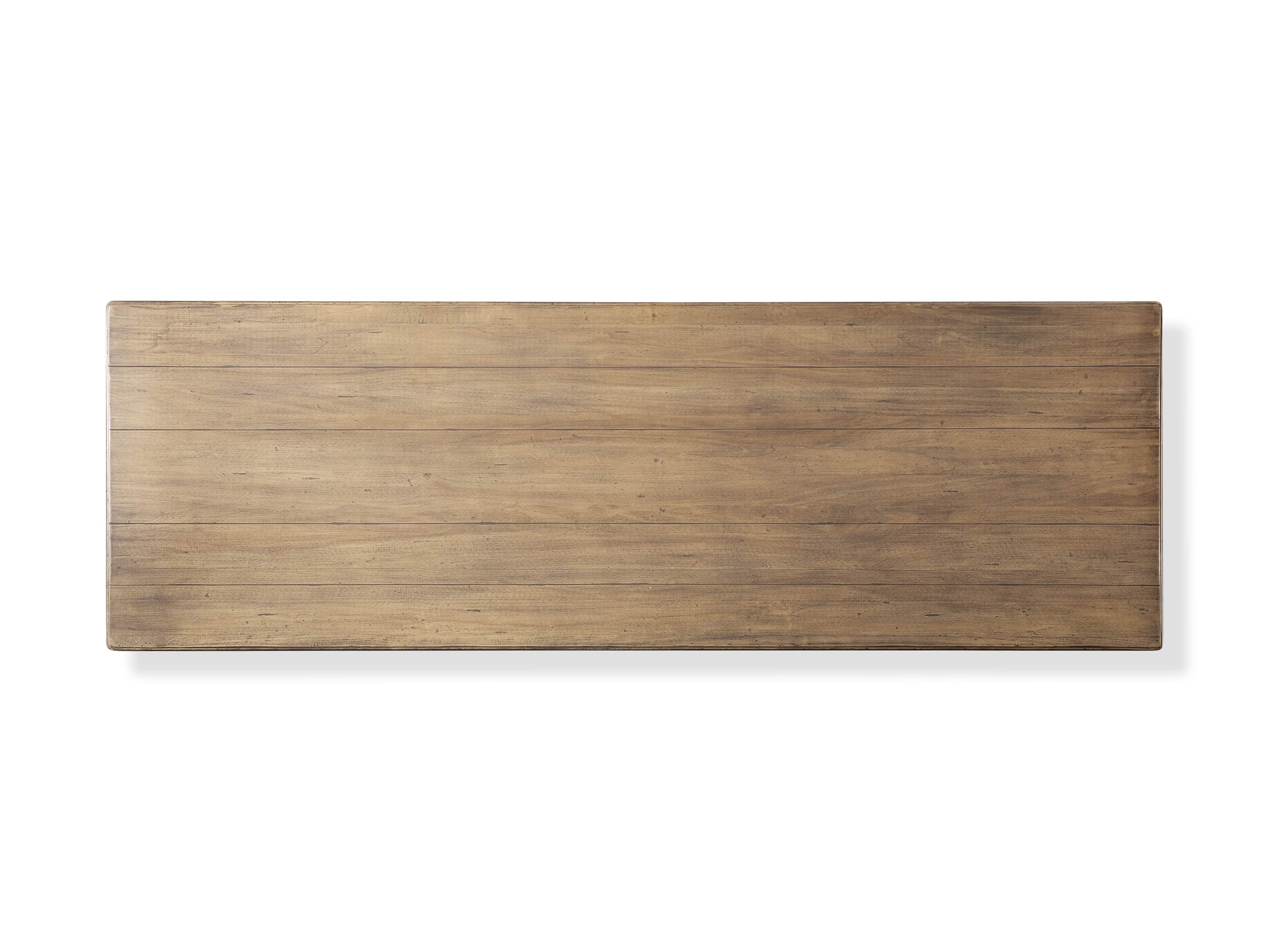 Adriana 118" Rectangle Dining Table in Antique Blond/Neve Base, slide 7 of 8