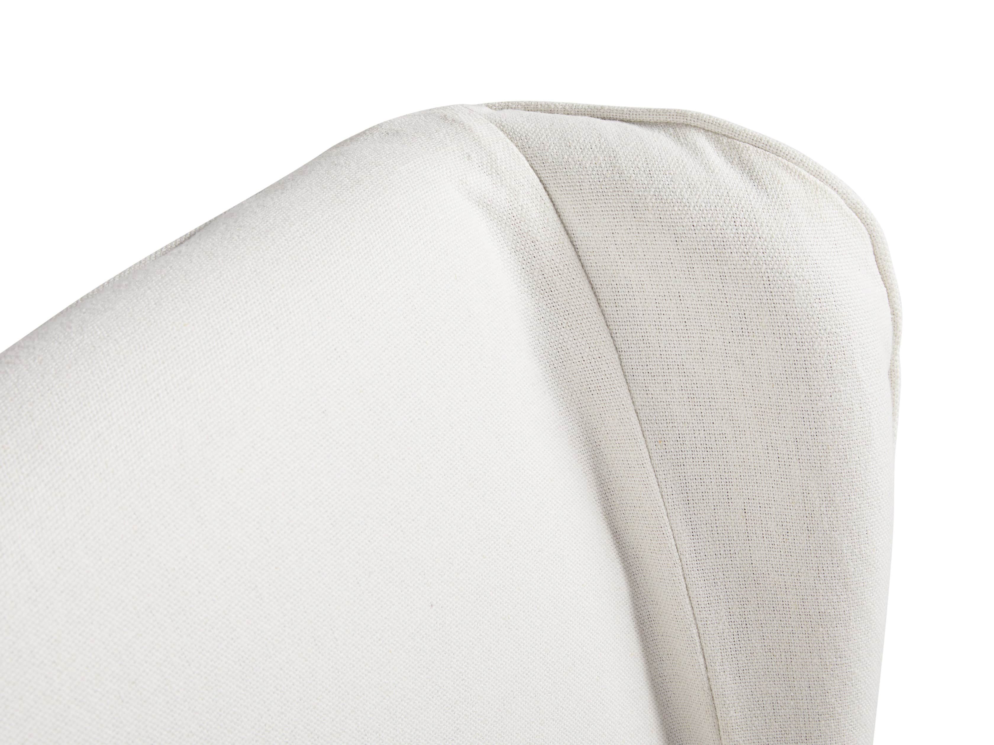 Alice Slipcovered 24" Dining Side Chair in White Washed Linen