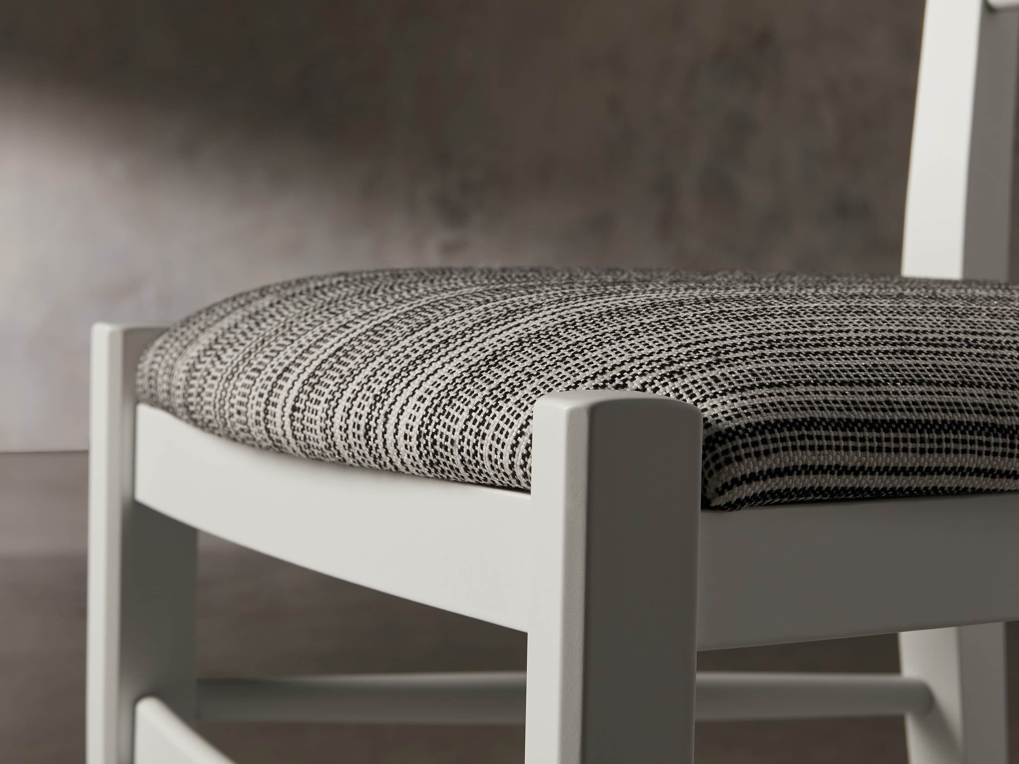 Allora Dining Chair in All White, slide 7 of 10