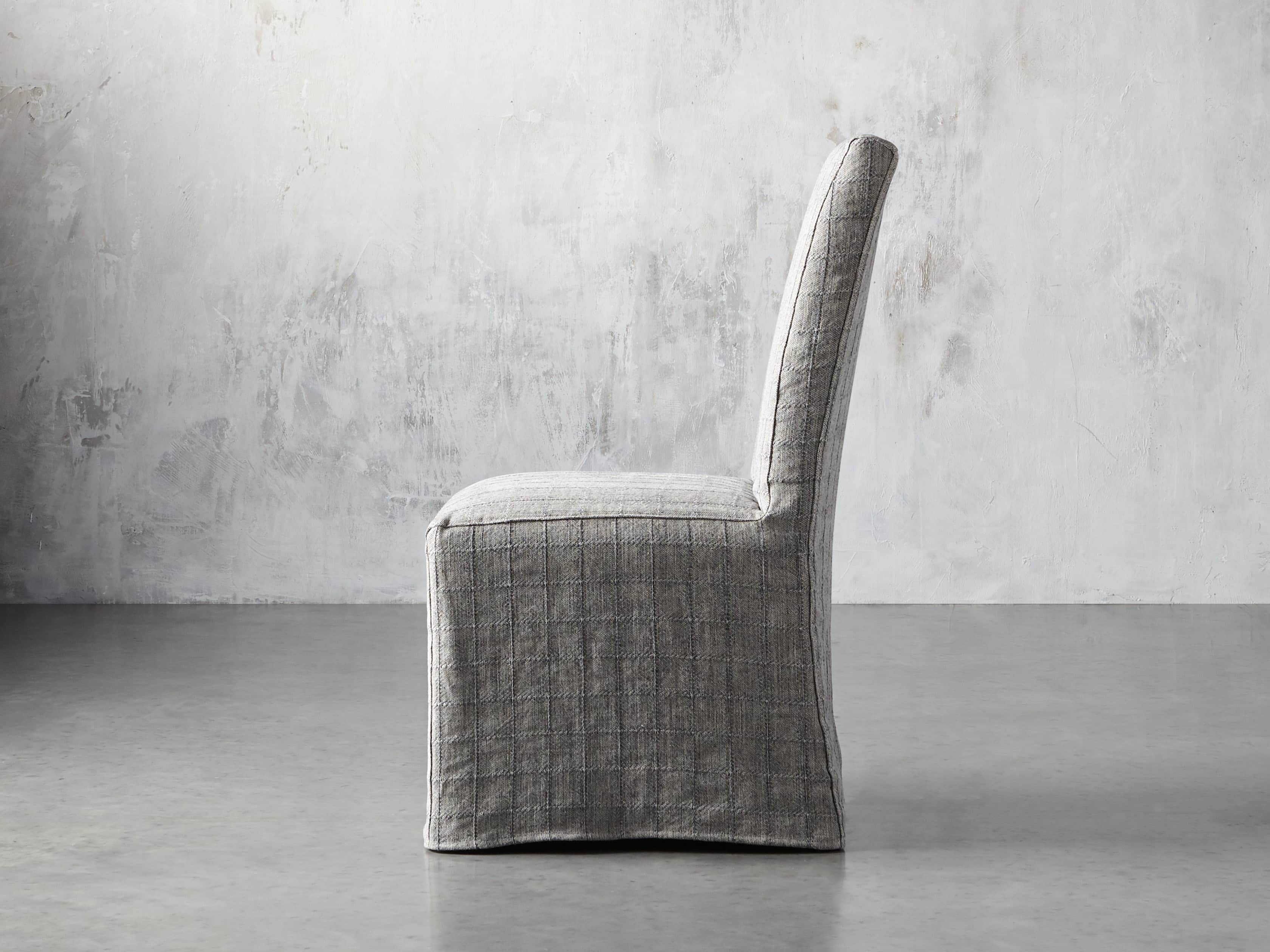 Alma Slipcovered 20" Dining Side Chair in Westport Navy