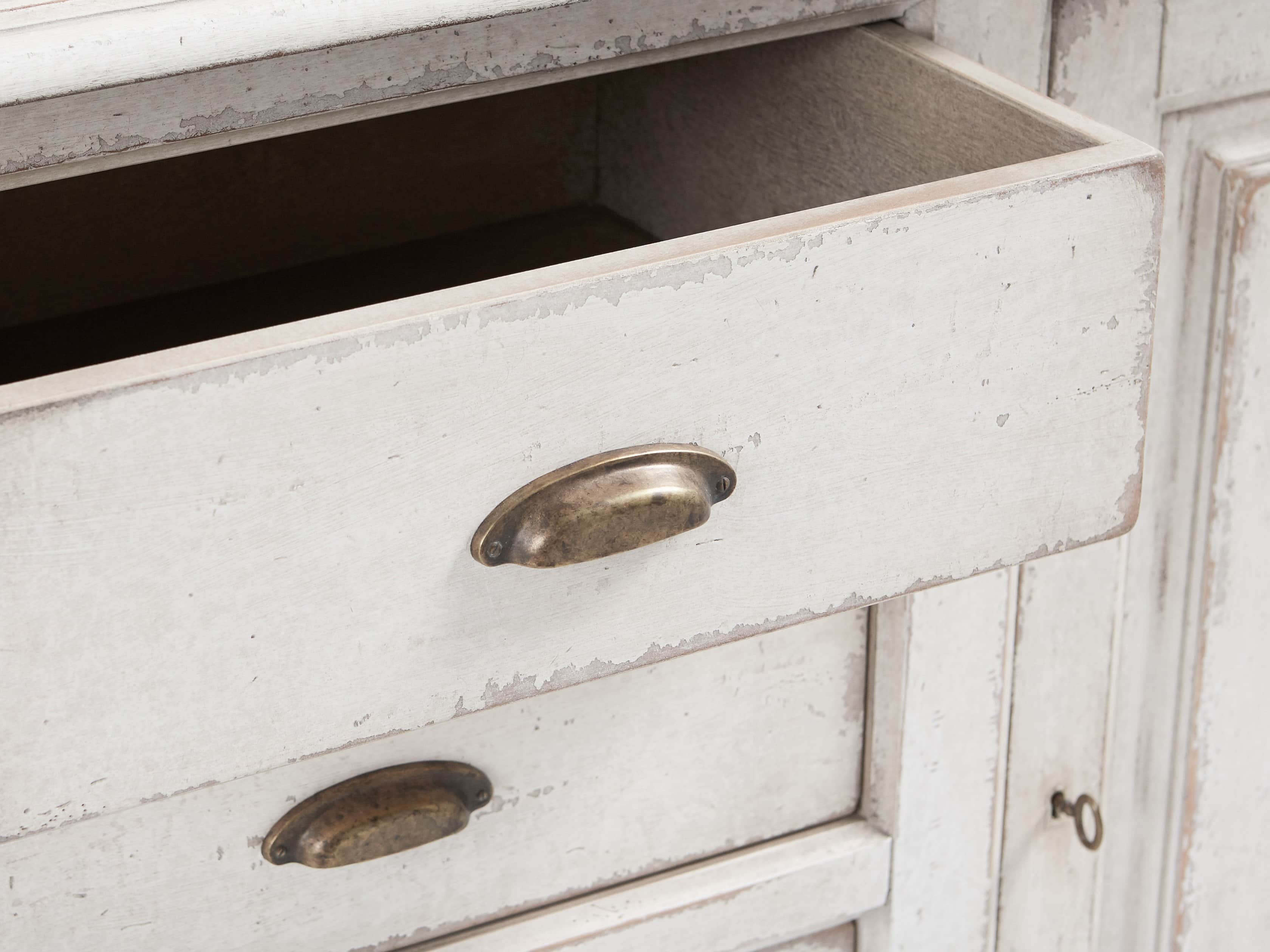 Arturo 74" Bell'Arte Hutch and Buffet in Bianco