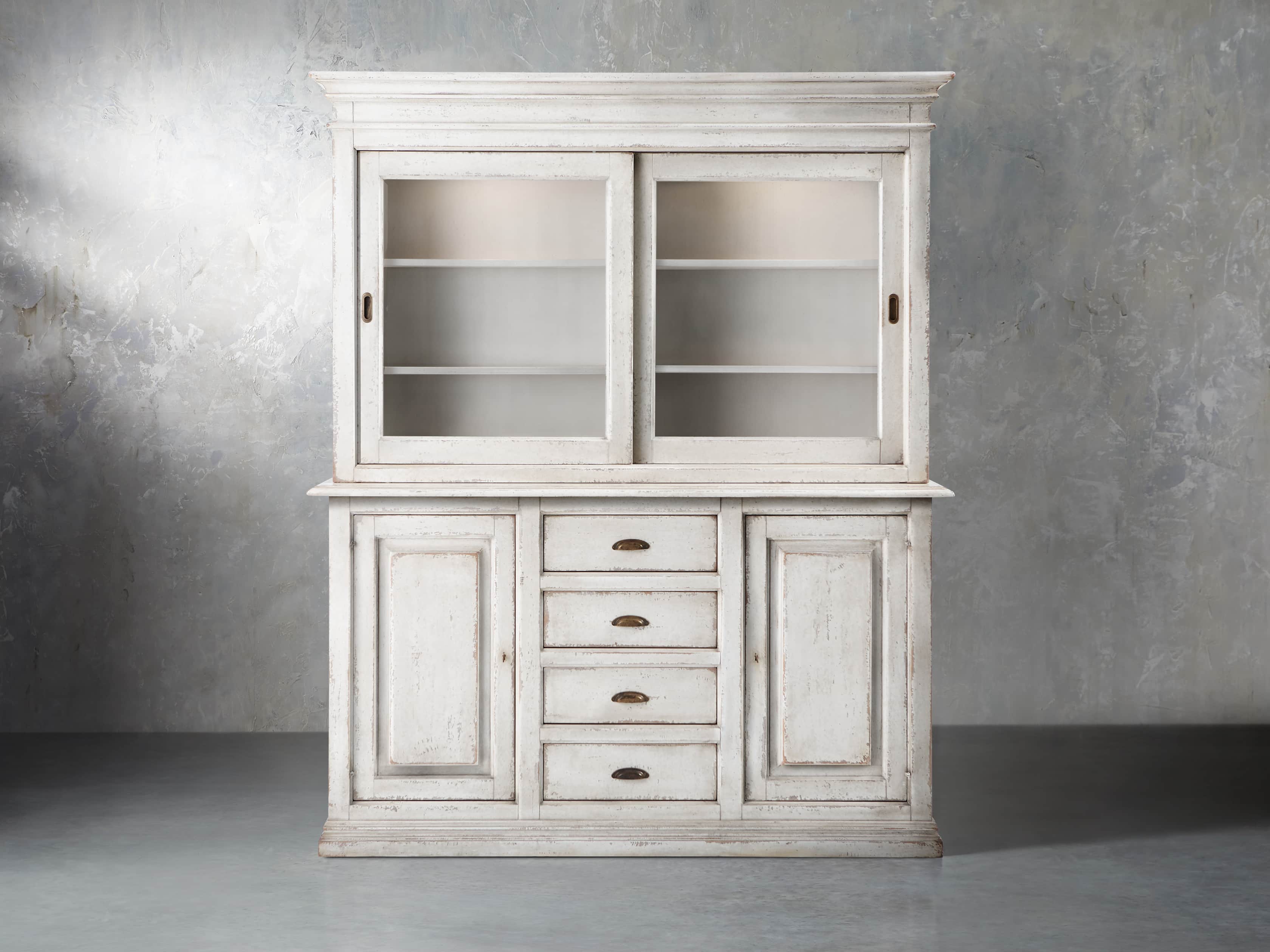 Arturo 74" Bell'Arte Hutch and Buffet in Bianco