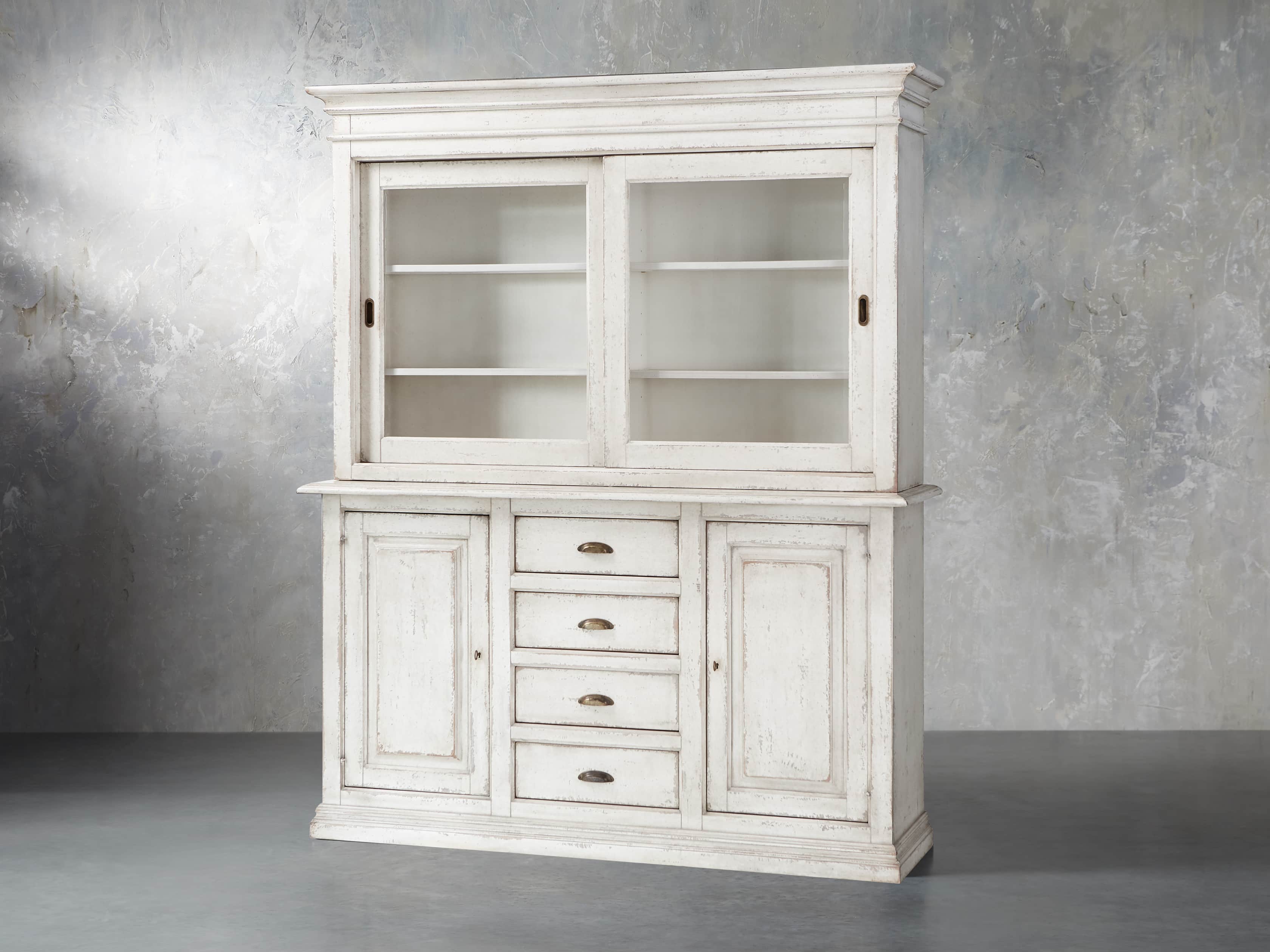 Arturo 74" Bell'Arte Hutch and Buffet in Bianco