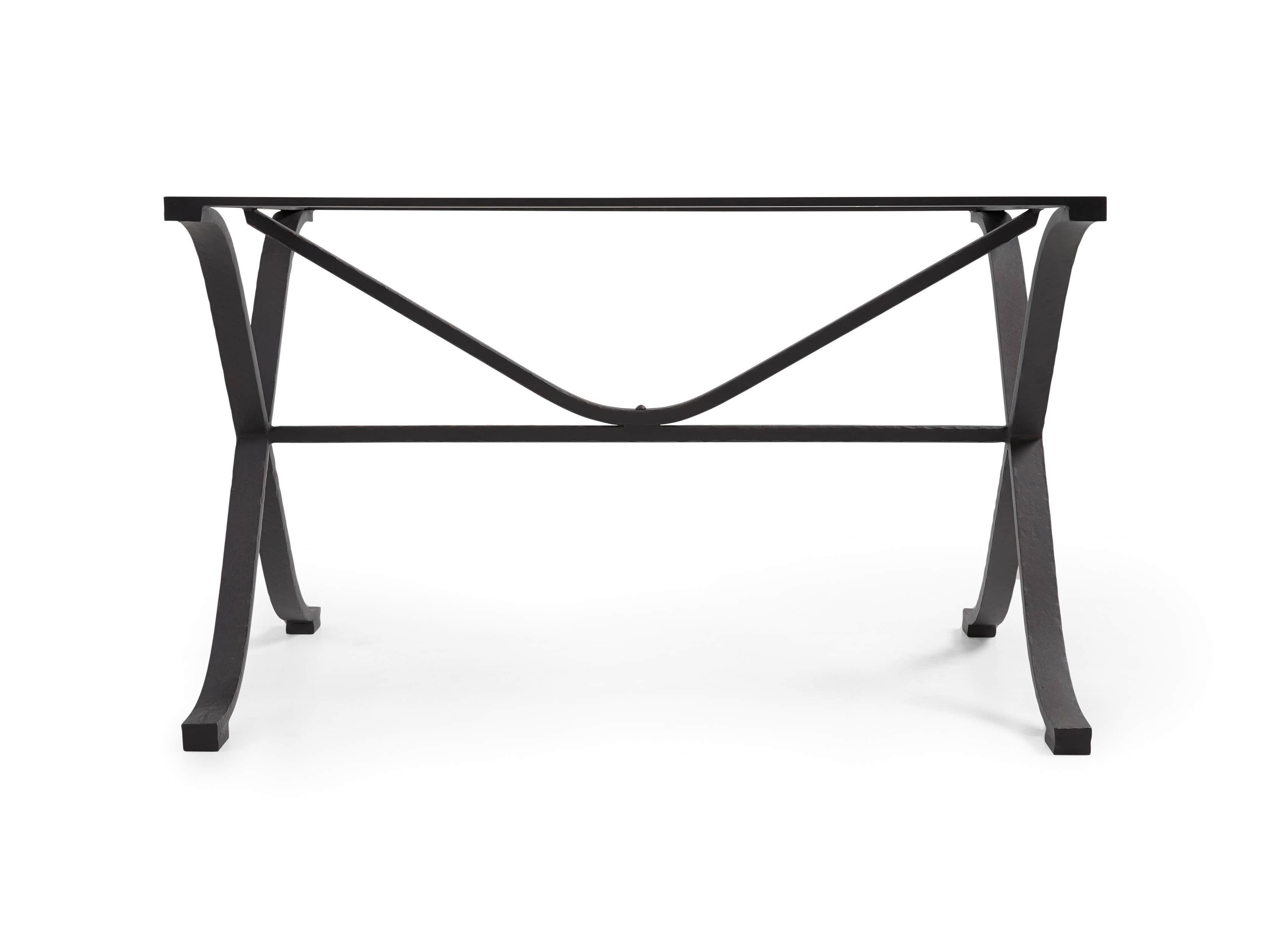 Arvada Small Iron Dining Table Base In Black