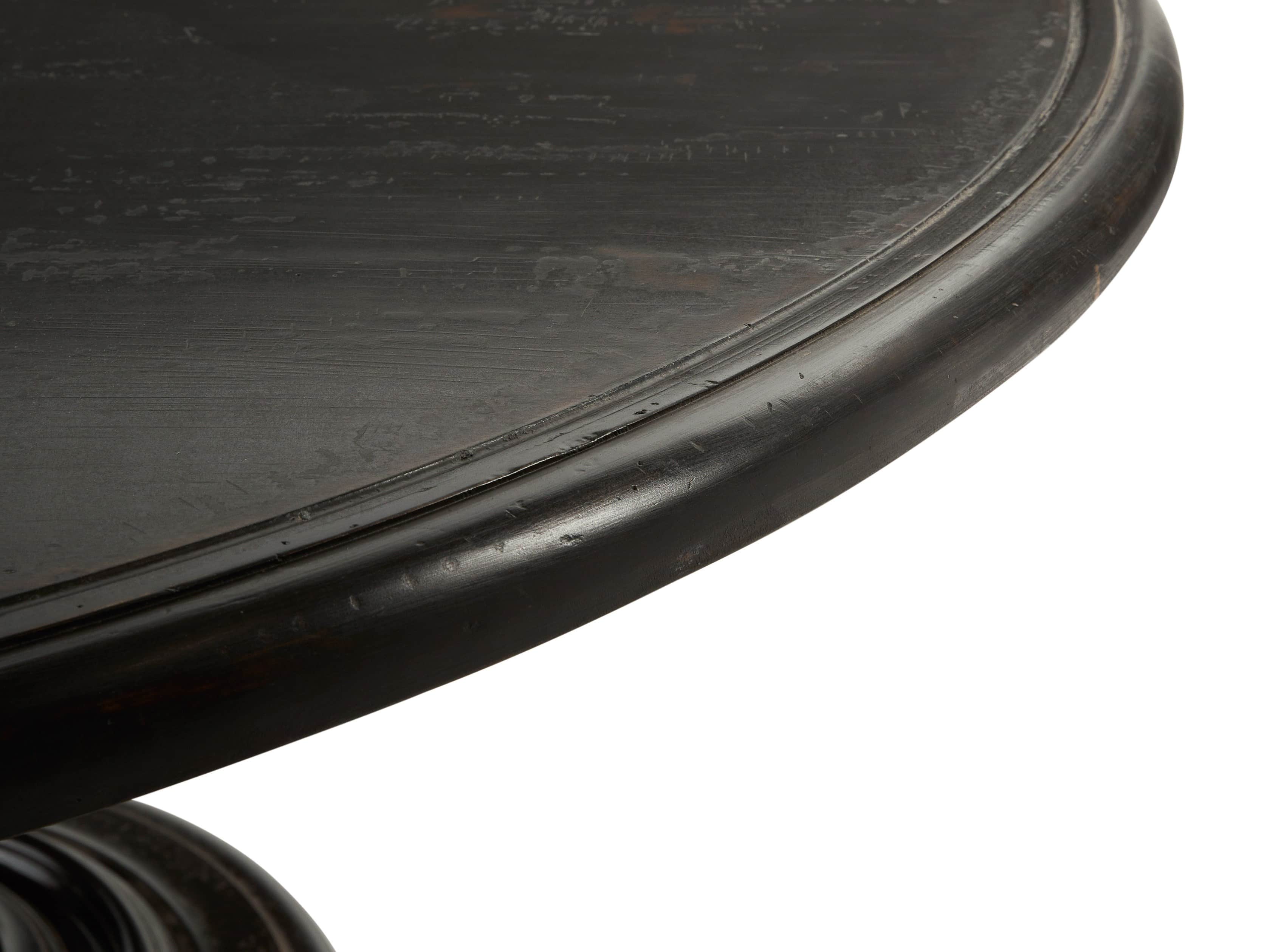 Asolo 71” Worn Black Dining Table