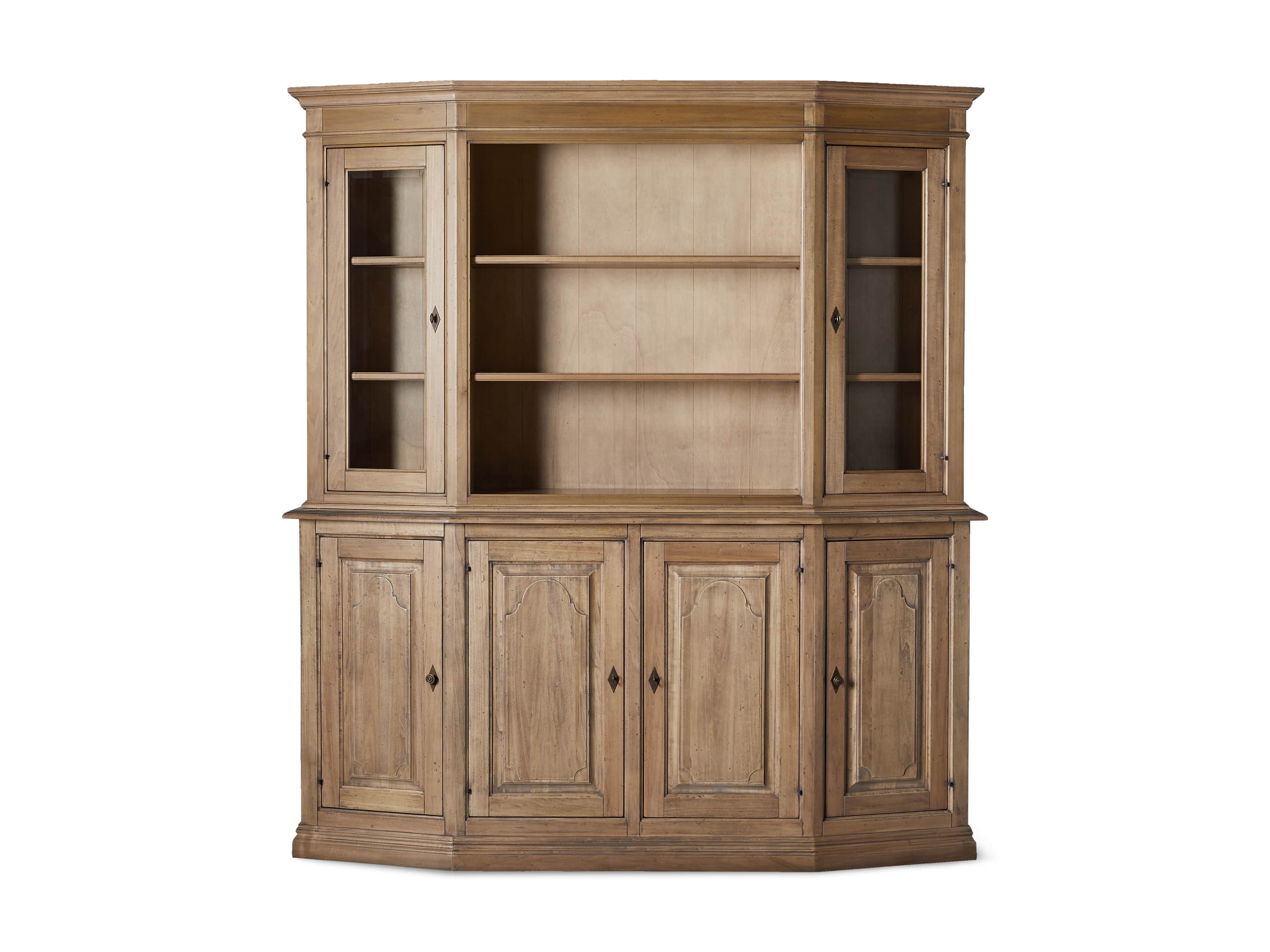Asolo 84" Credenza and Hutch in Blonde, slide 4 of 4