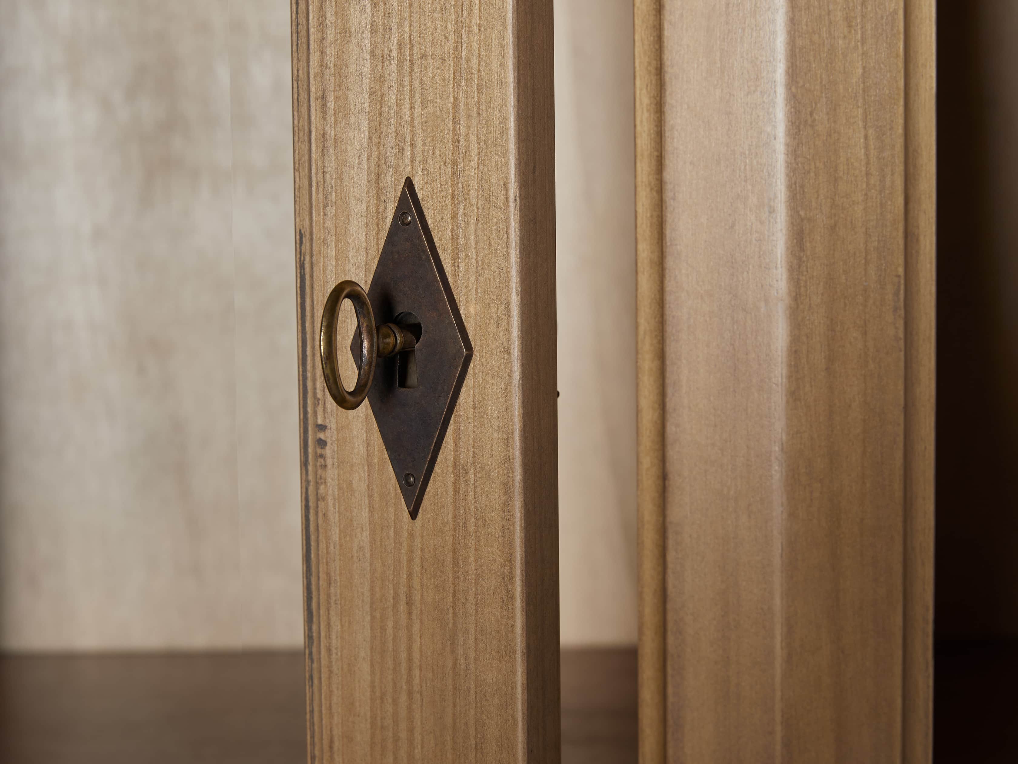 Asolo 84" Credenza and Hutch in Blonde, slide 3 of 4