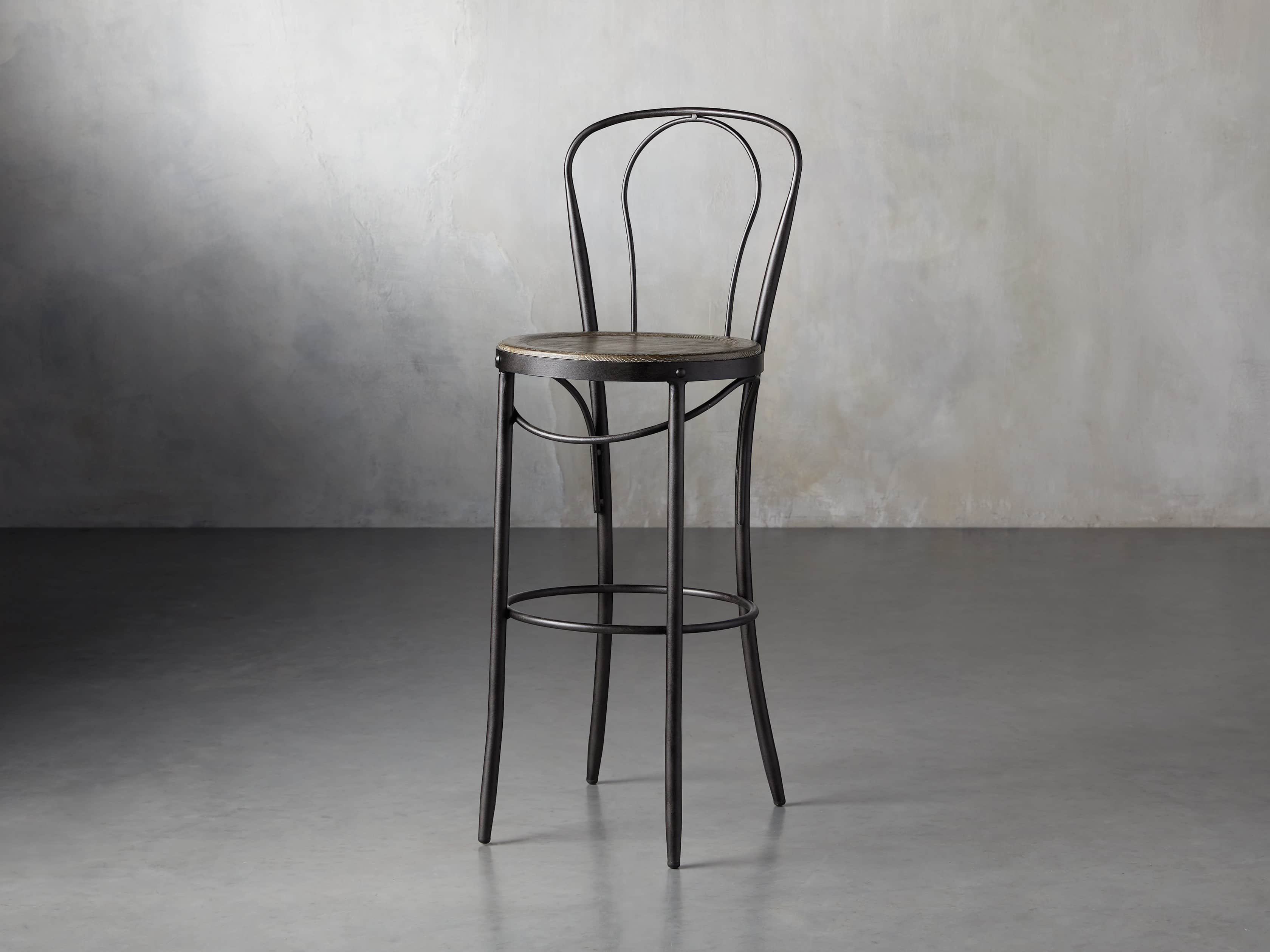 Bistro Barstool in Grey, slide 2 of 9