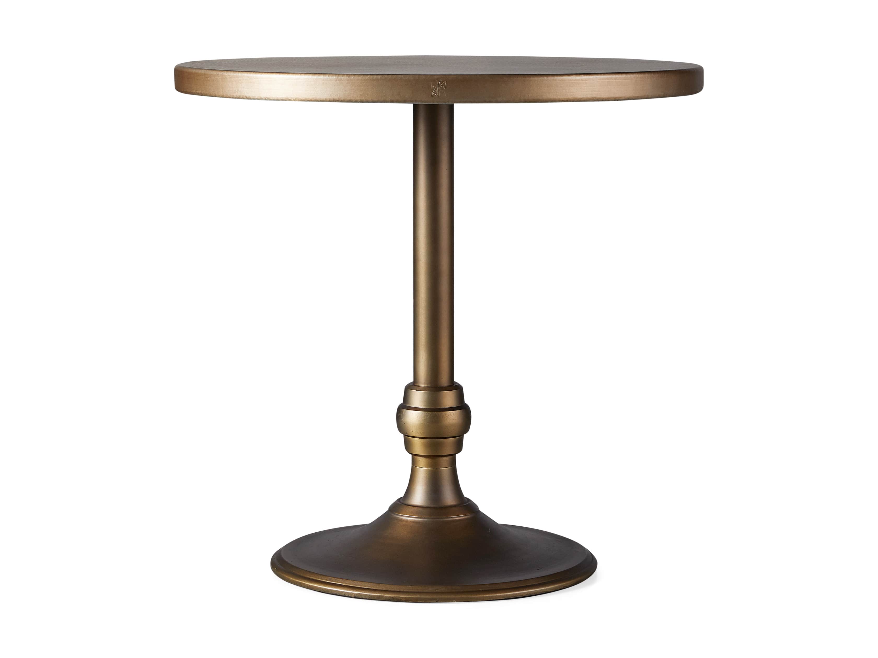 Brass Aluminum 36" Counter Table with Wade Base, slide 4 of 4