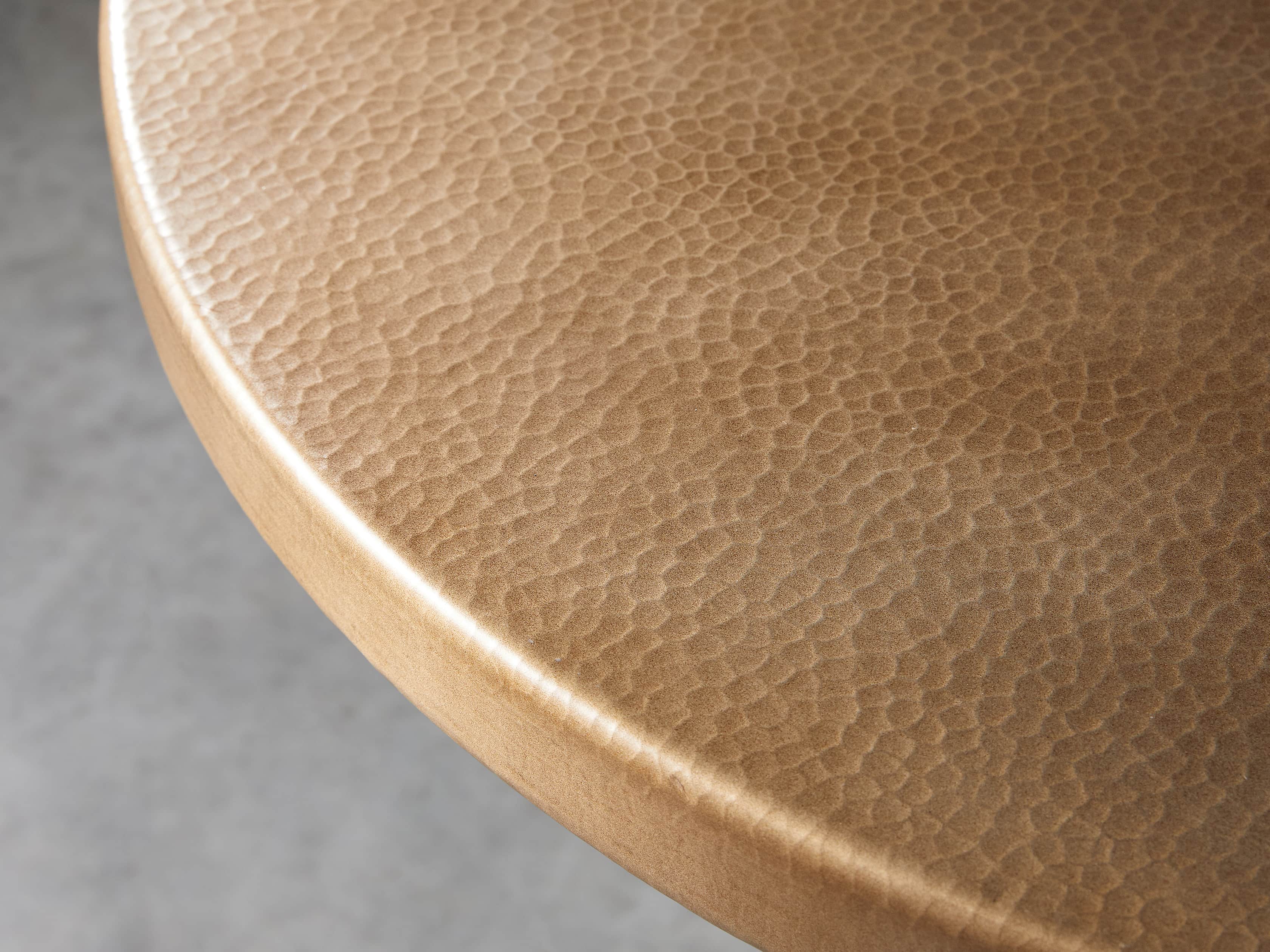 Brass Aluminum 38" Bar Table with Kenya Base, slide 2 of 4