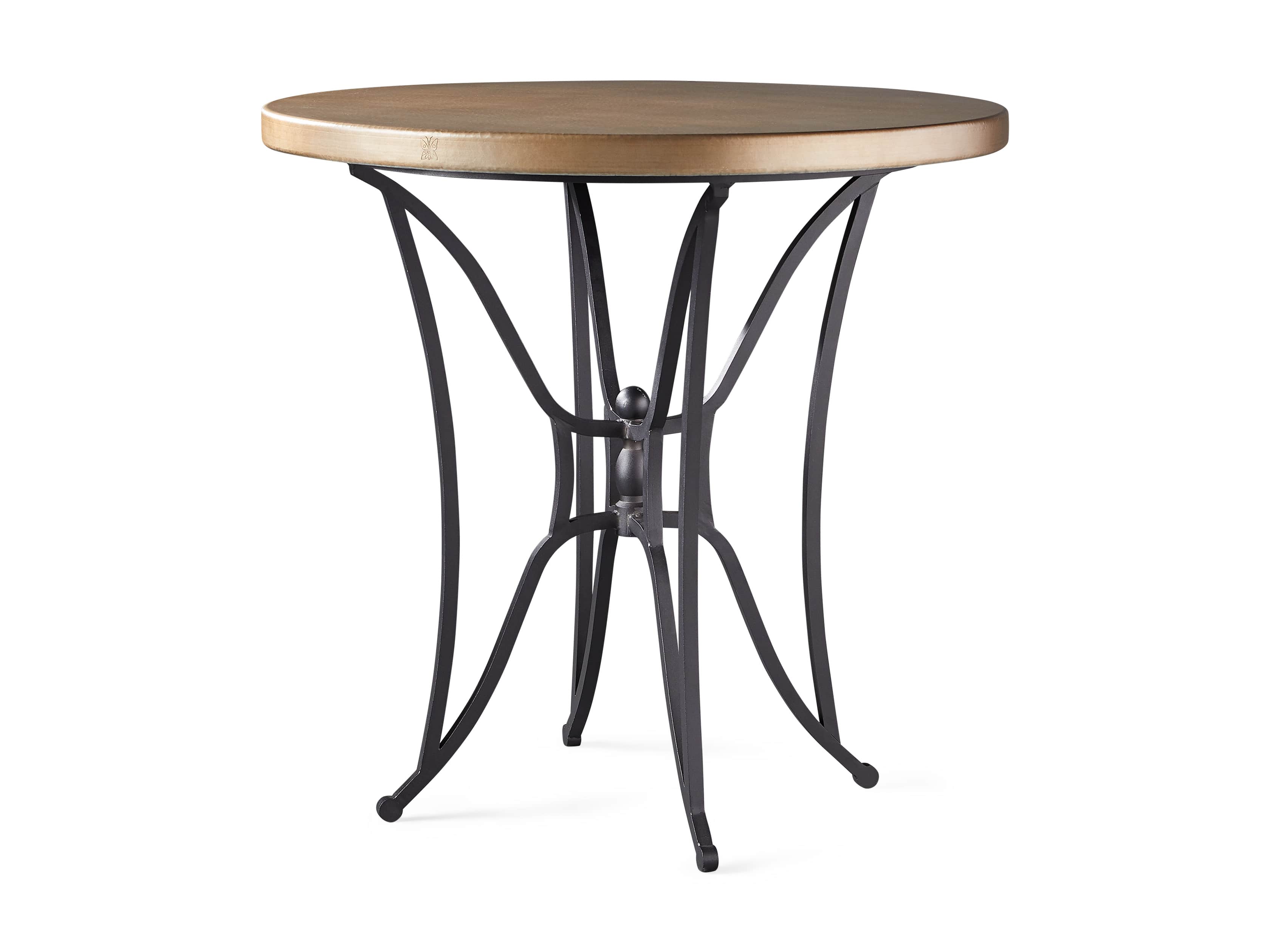 Brass Aluminum 38" Counter Table with Kenya Base, slide 4 of 4