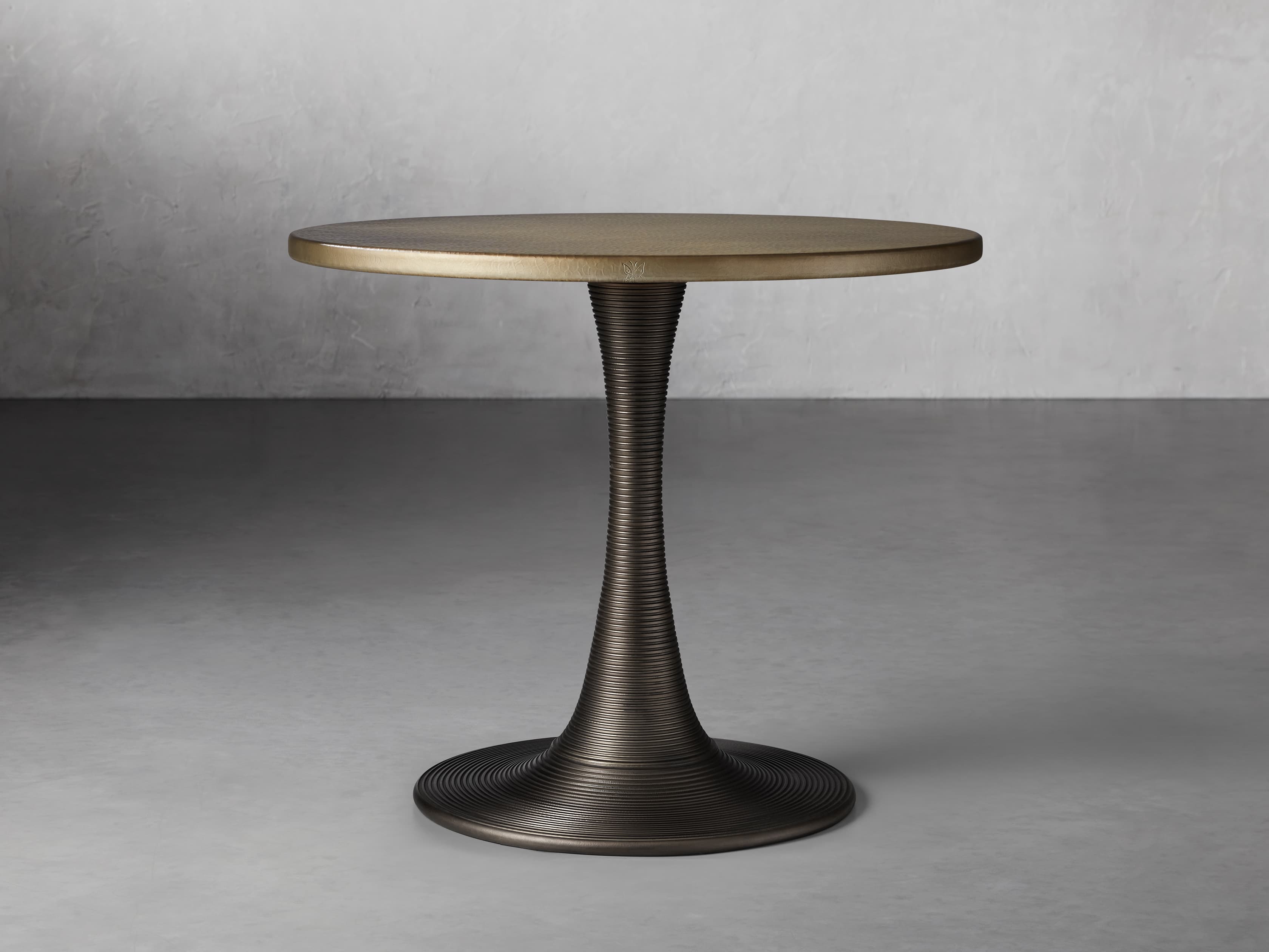 Grey metal best sale bistro table