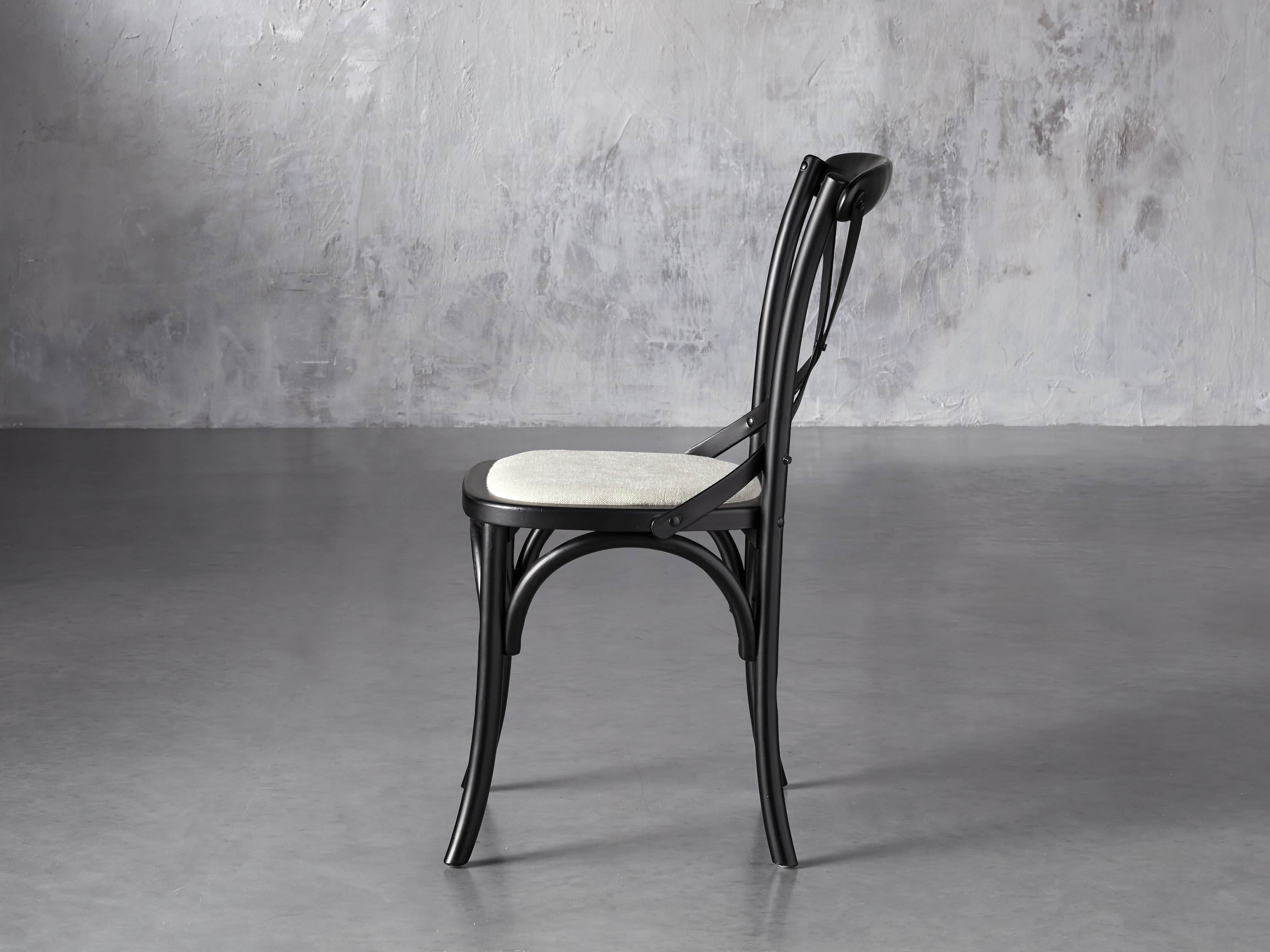 Cadence Dining Chair with Linen Natural Seat